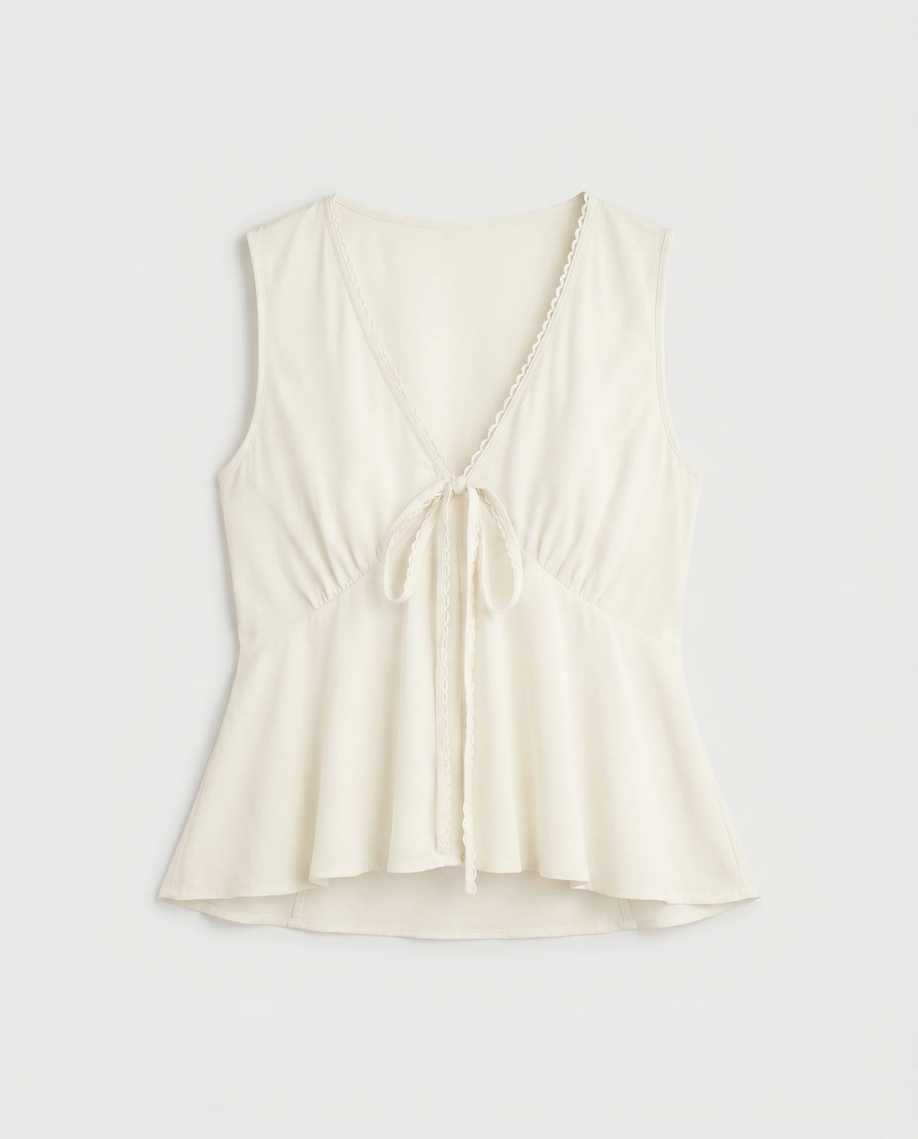 Peplum Wrap Top White - Image 8