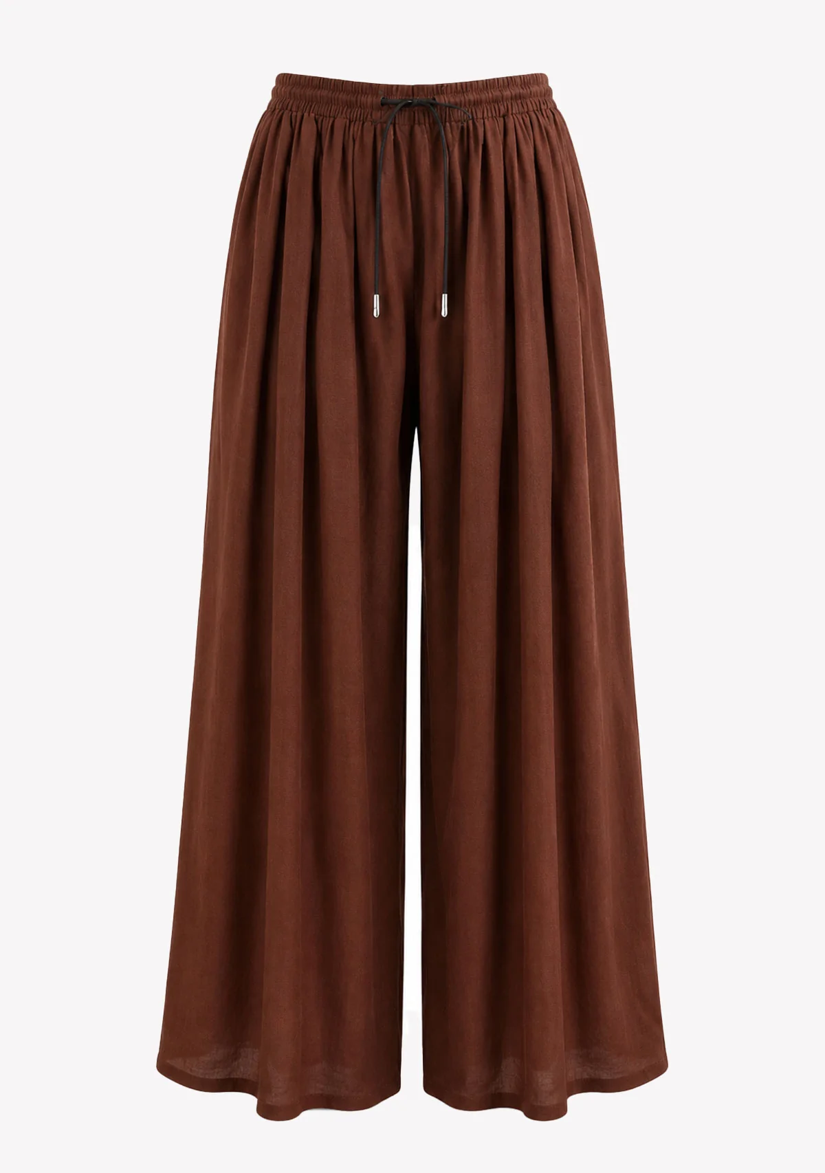 Pleated Pants Brown - Image 4
