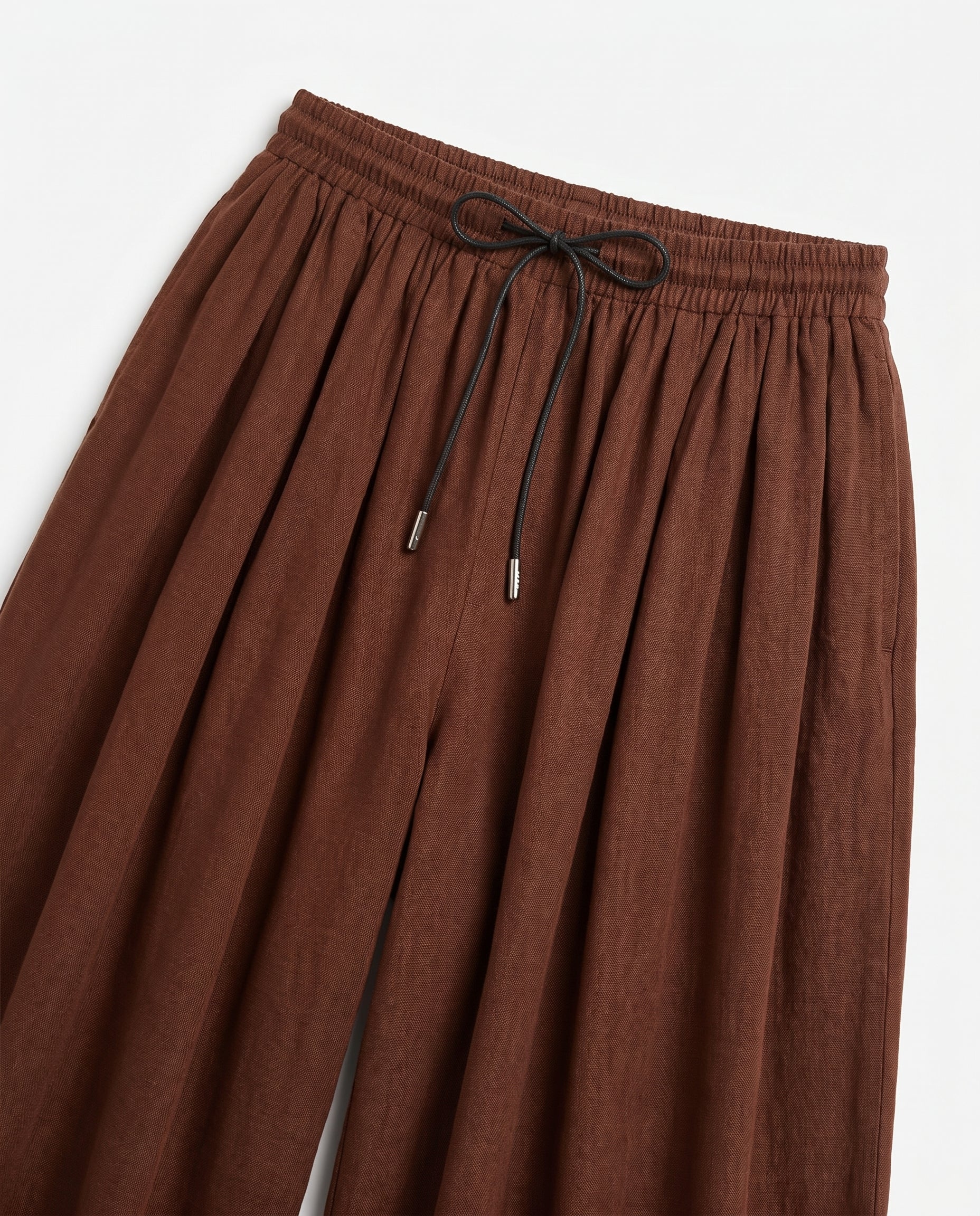 Pleated Pants Brown - Image 5