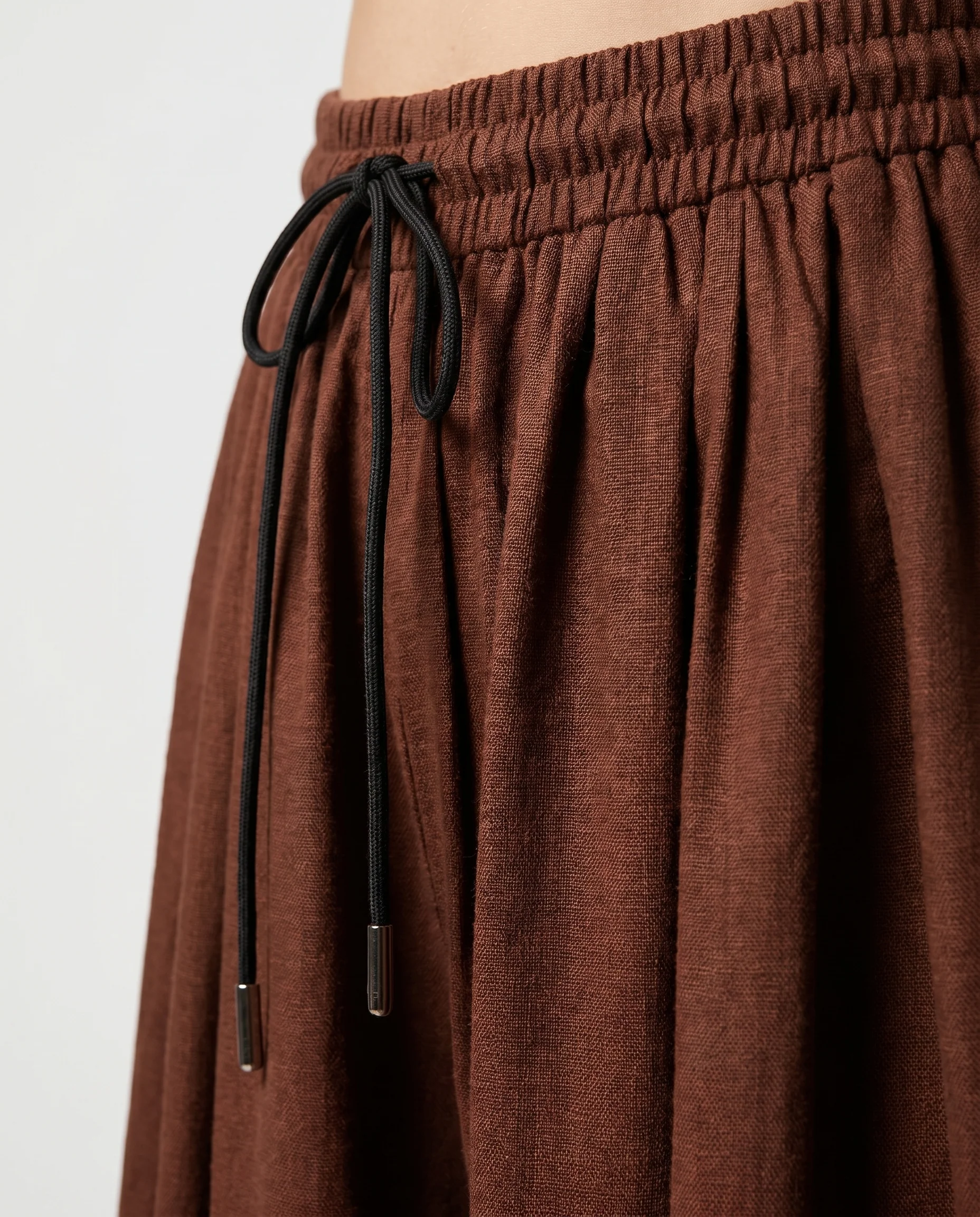 Pleated Pants Brown - Image 6