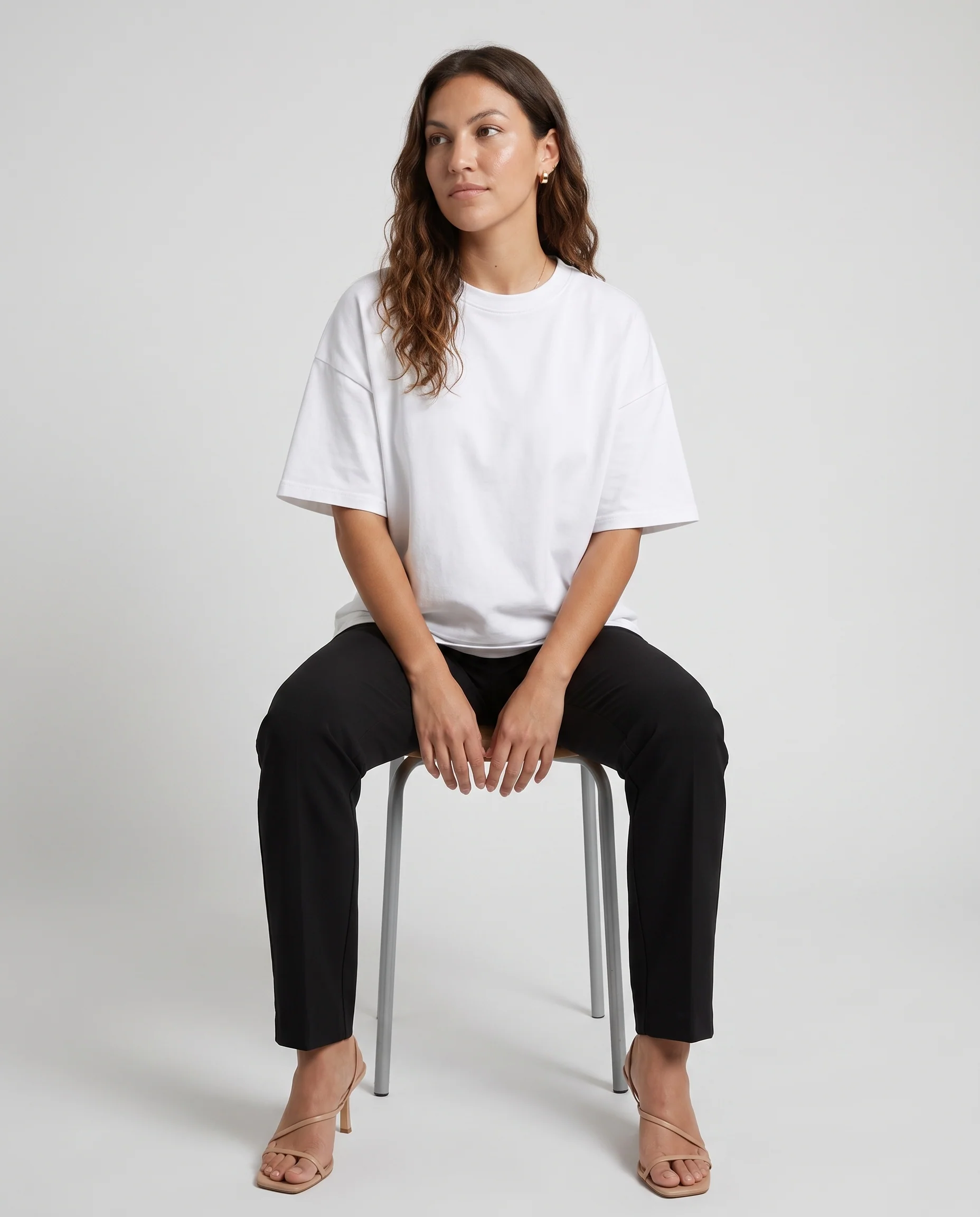 Premium Heavyweight Cotton Oversized Tee White