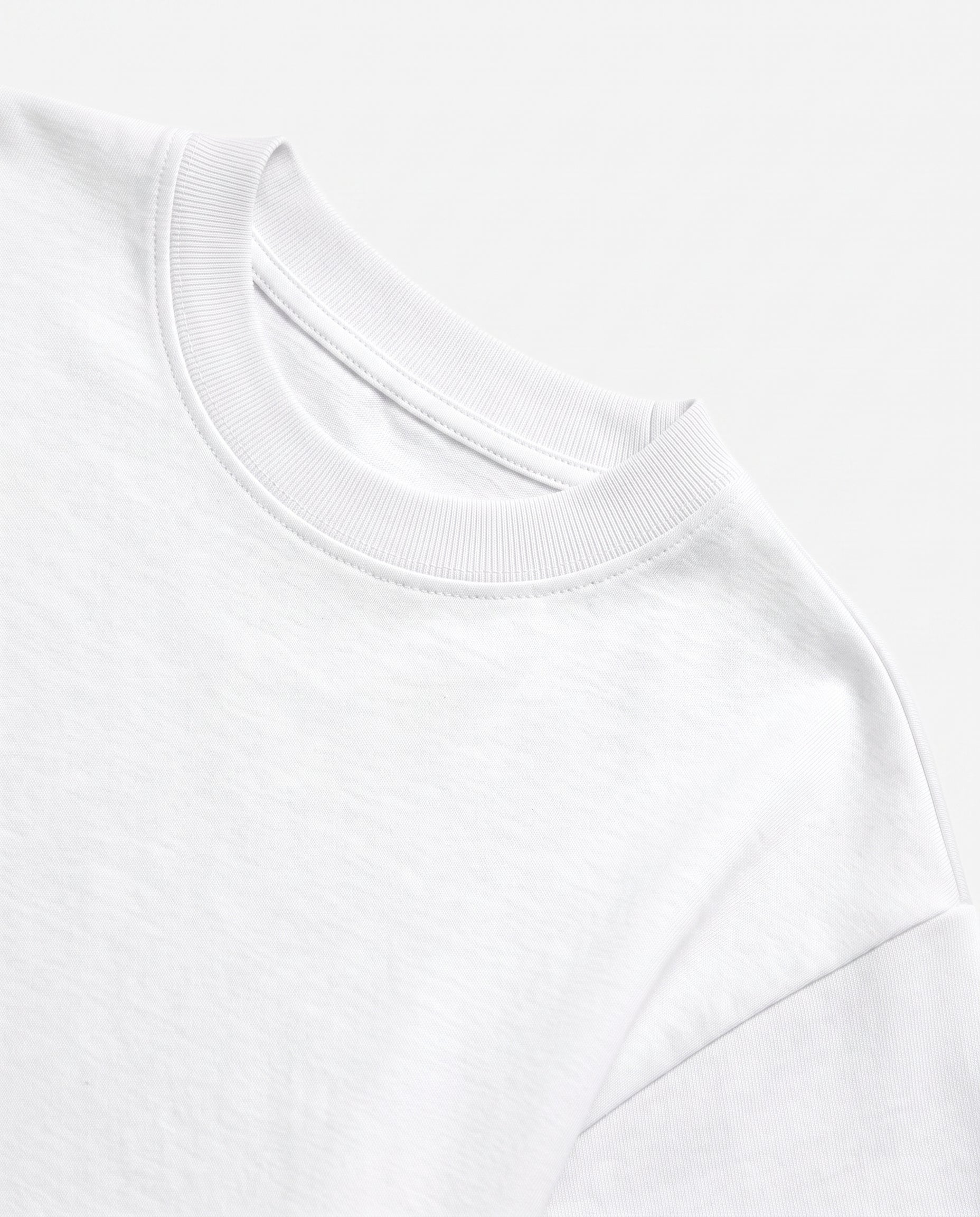 Premium Heavyweight Cotton Oversized Tee White - Image 4