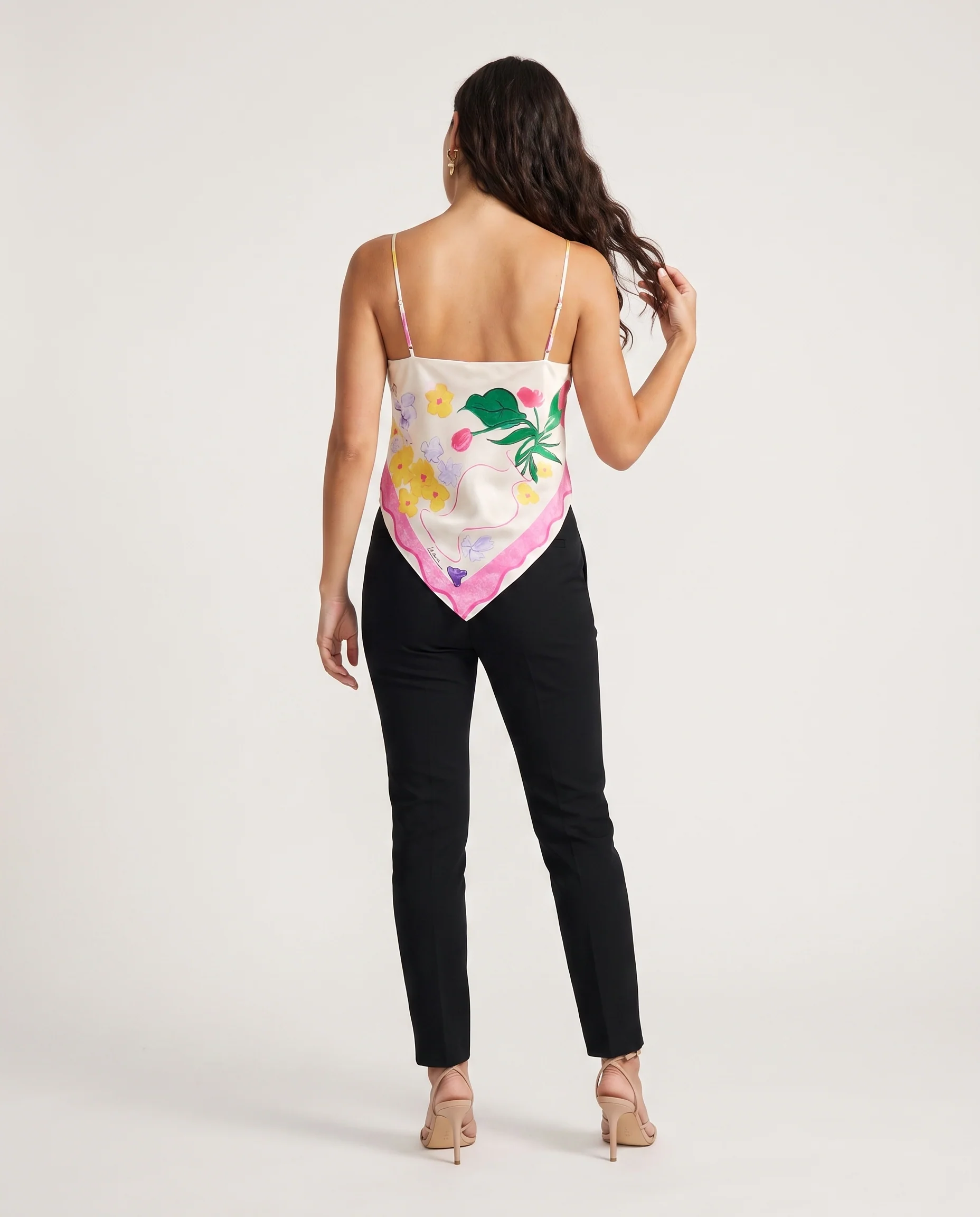 Printed Scarf Top Print - Image 6