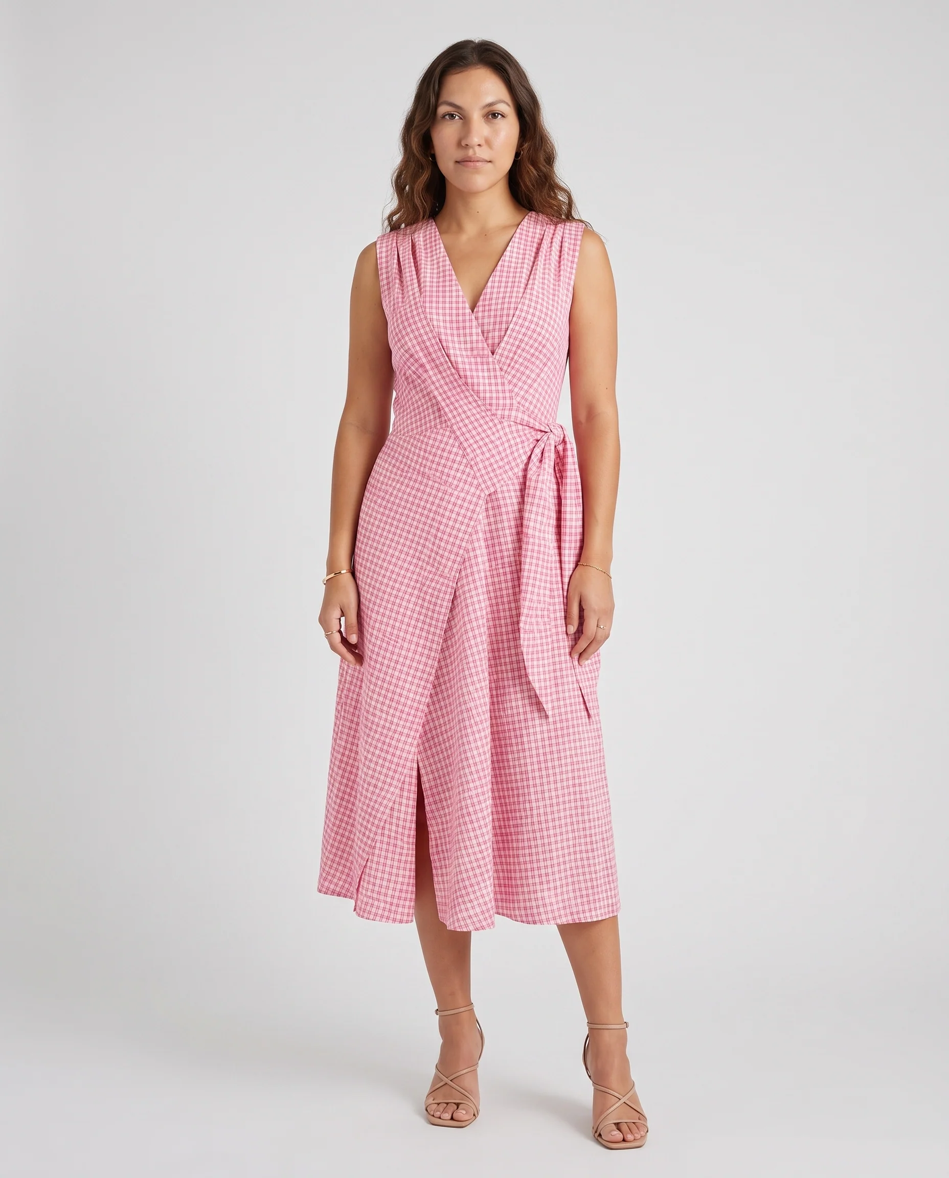 Red Gingham Midi - Image 3