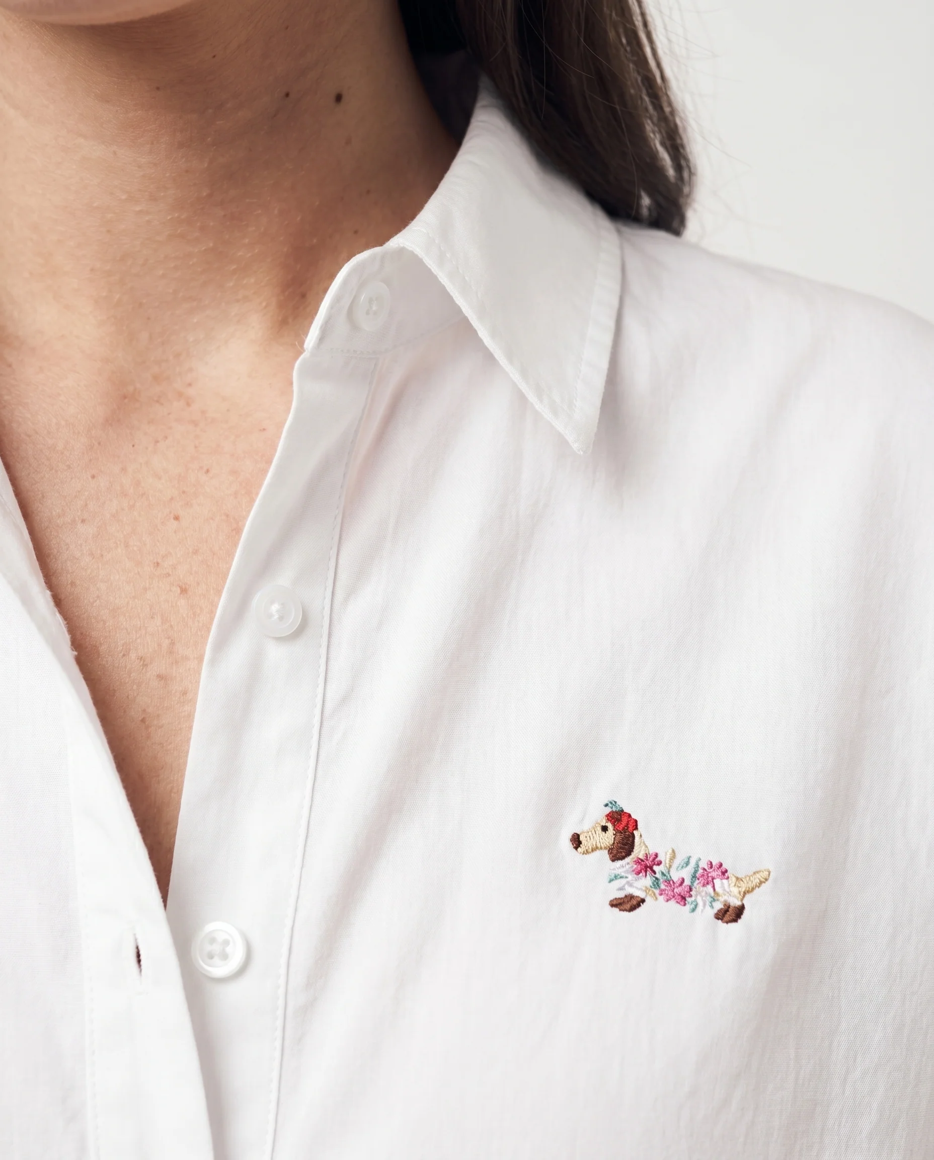 Relaxed Fit White Shirt White - Image 2