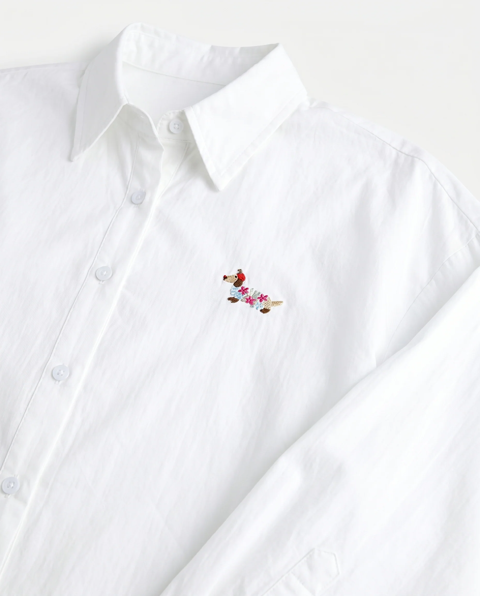 Relaxed Fit White Shirt White - Image 4