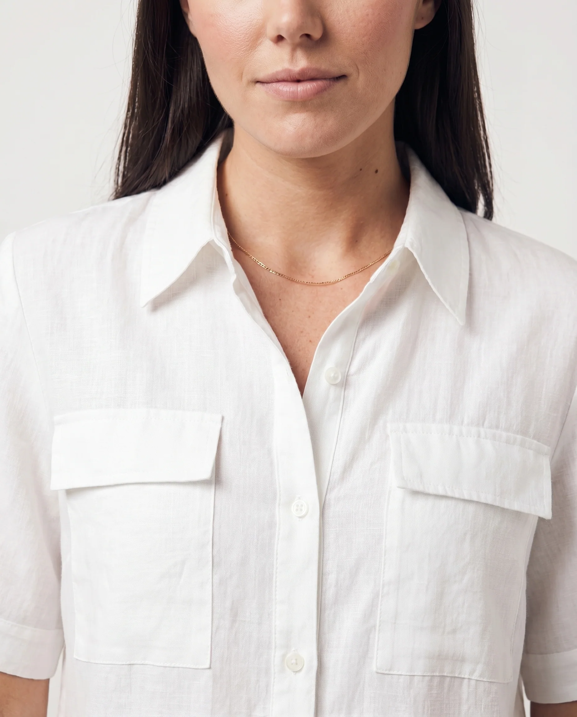 Relaxed Pocket Shirt White - Image 2