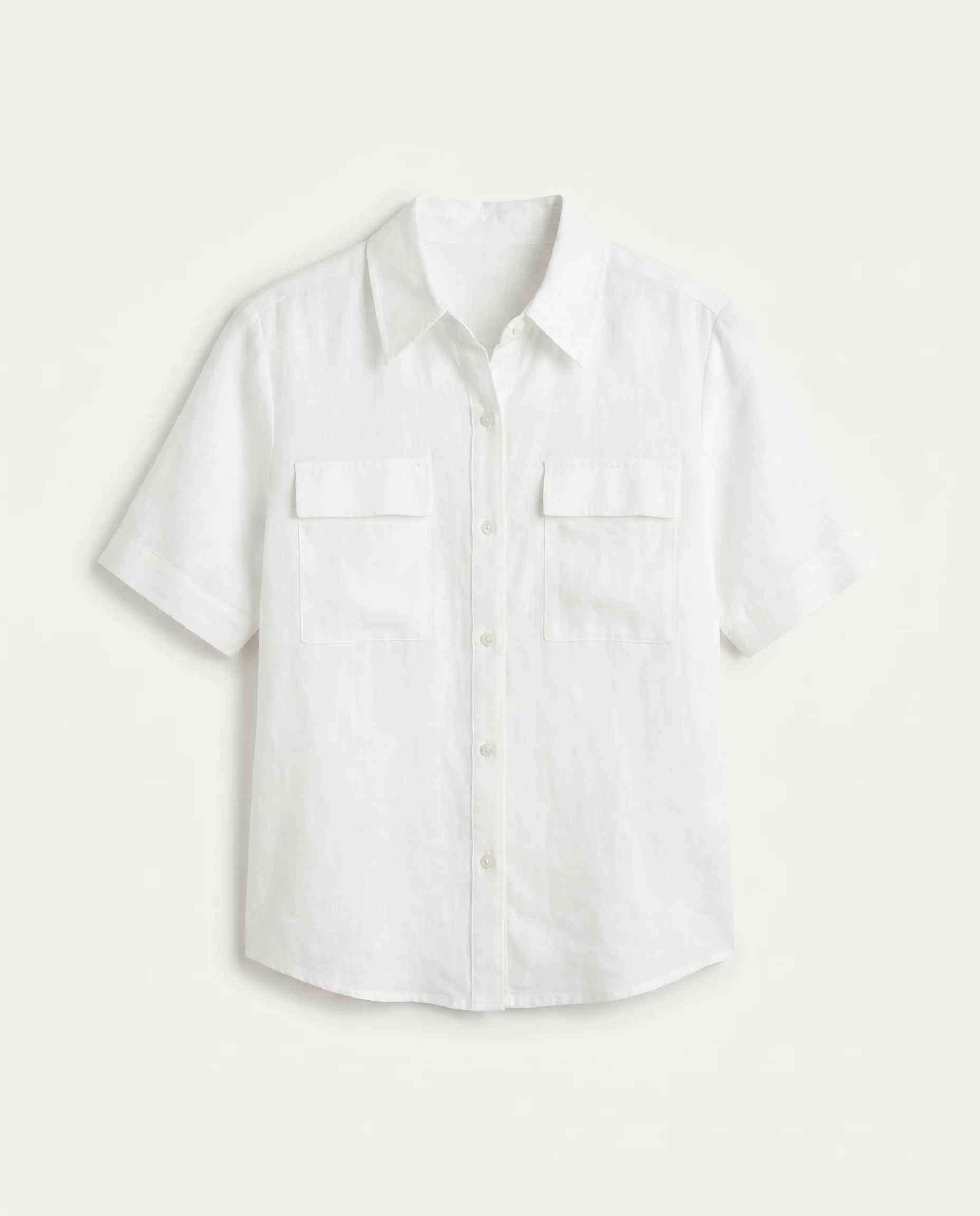 Relaxed Pocket Shirt White - Image 5