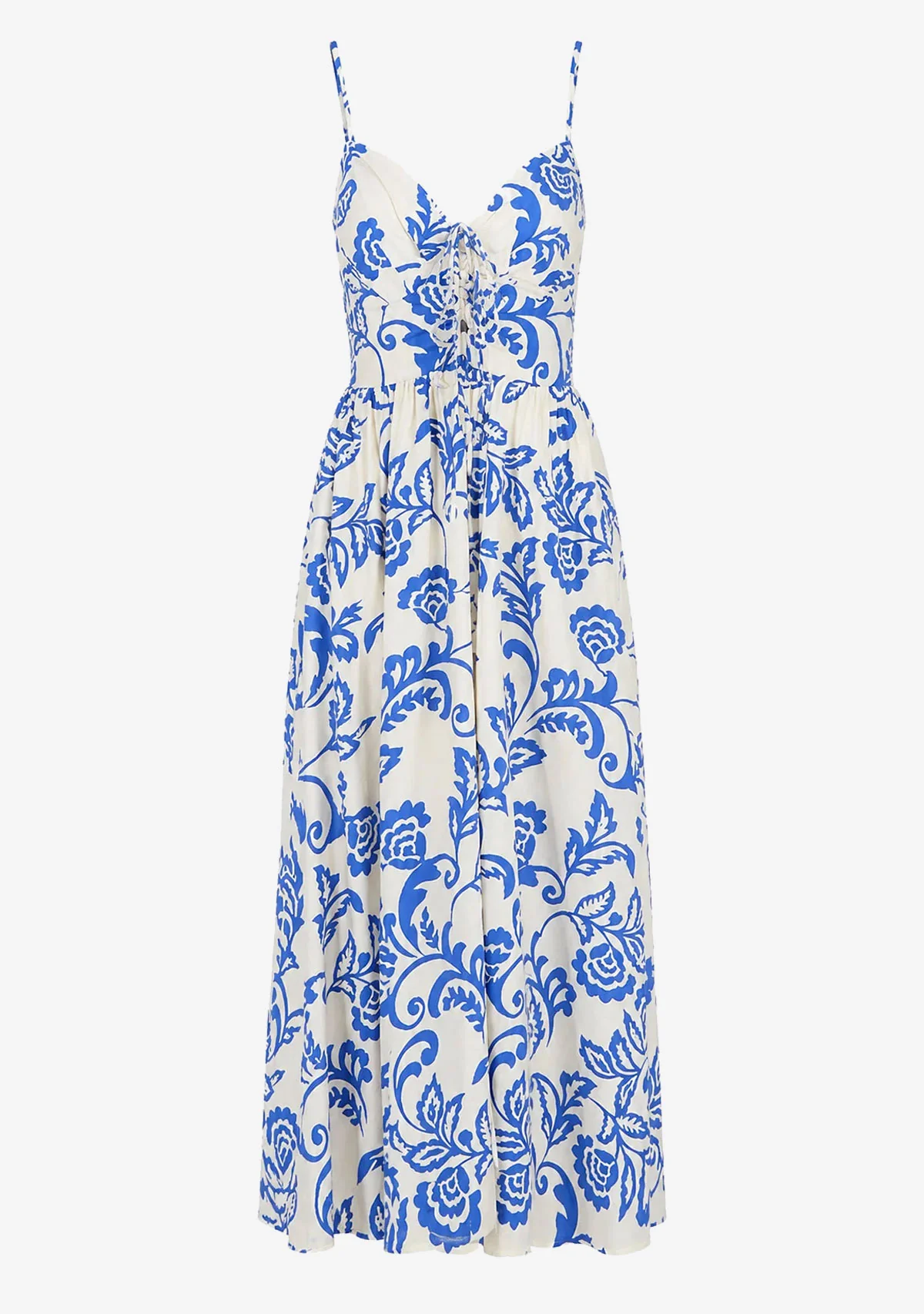 Romantic Printed Midi Dress Print