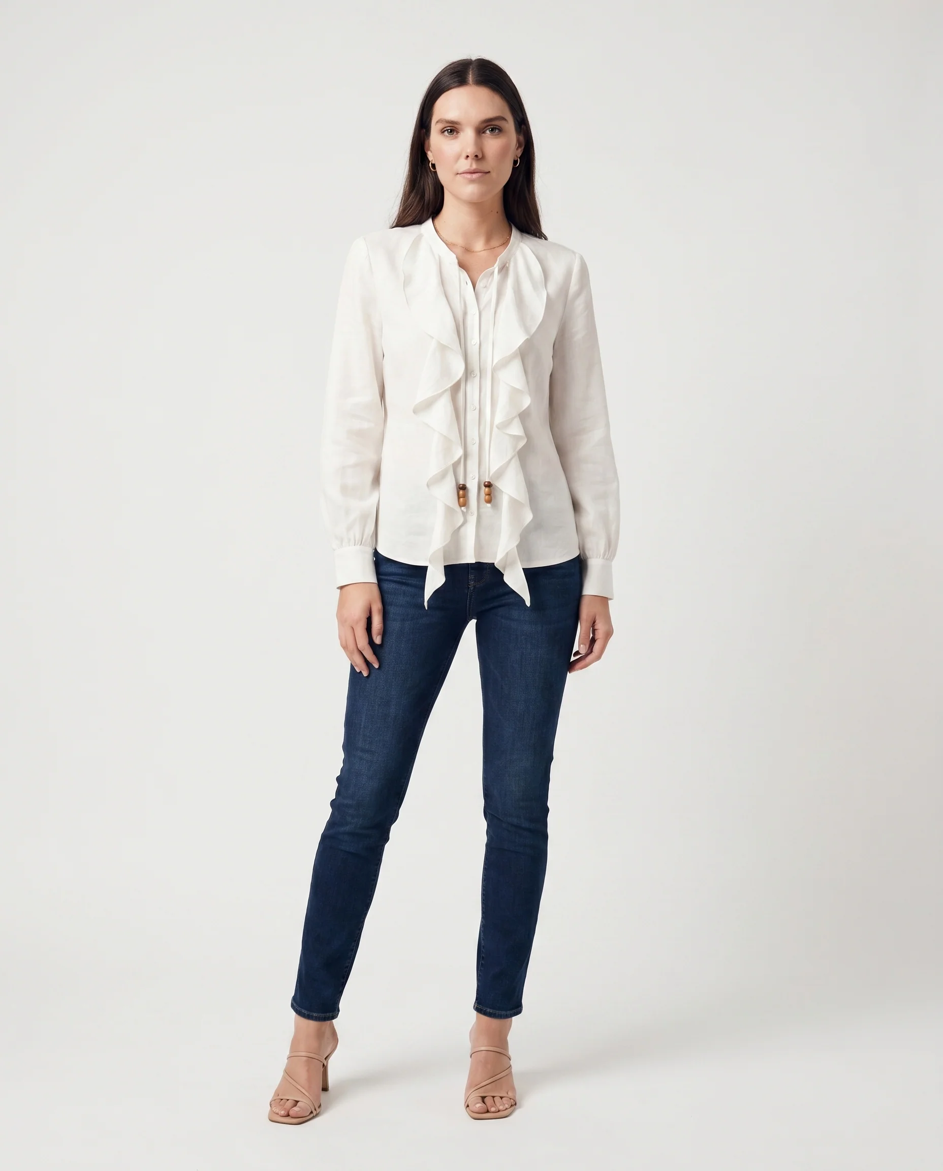 Sand Flow Blouse Beige