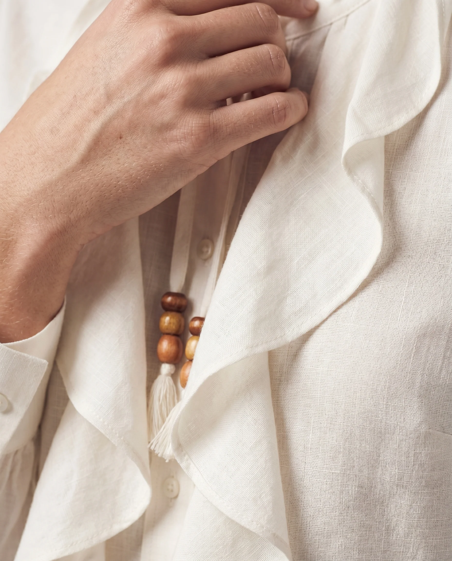 Sand Flow Blouse Beige - Image 4