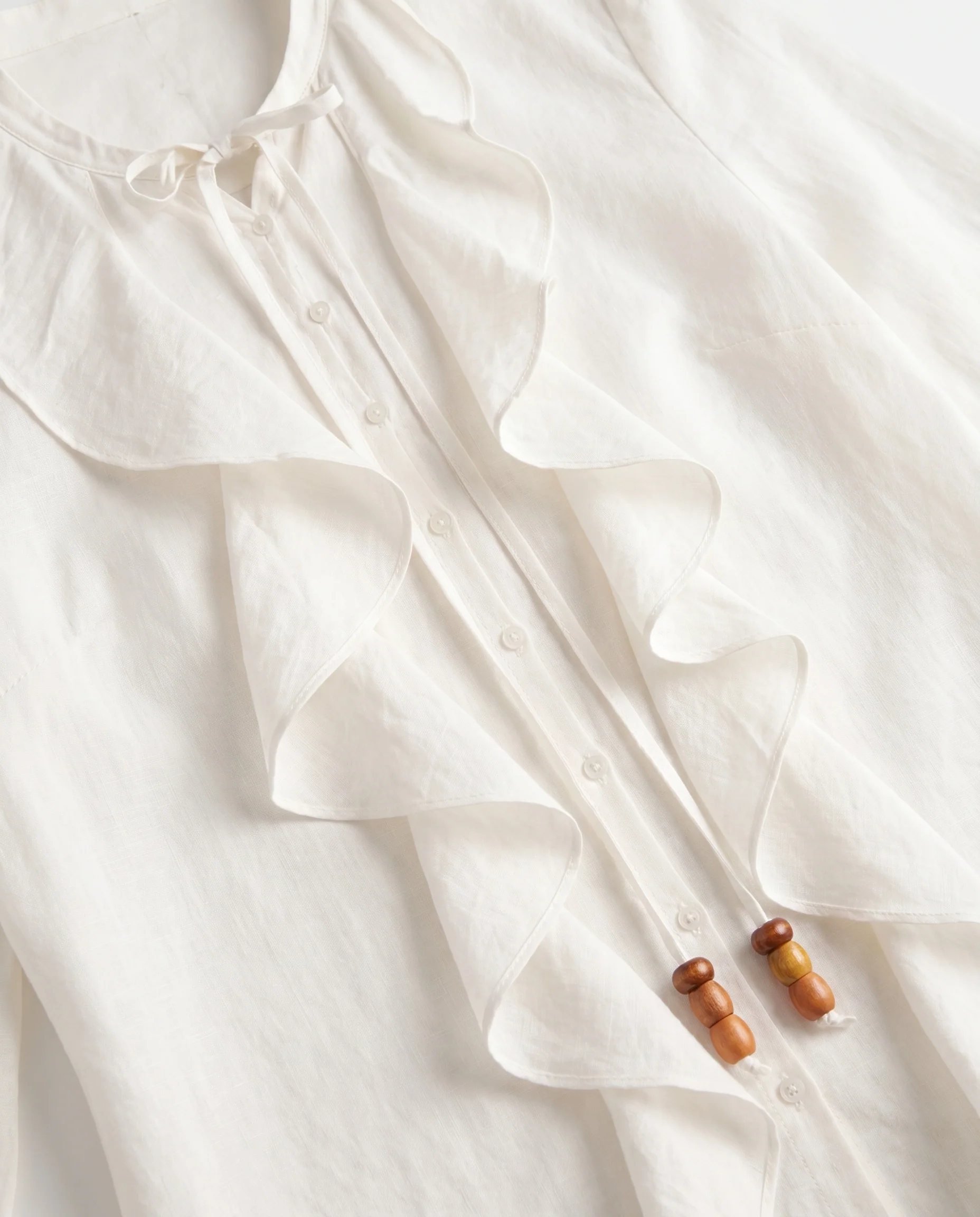 Sand Flow Blouse Beige - Image 5
