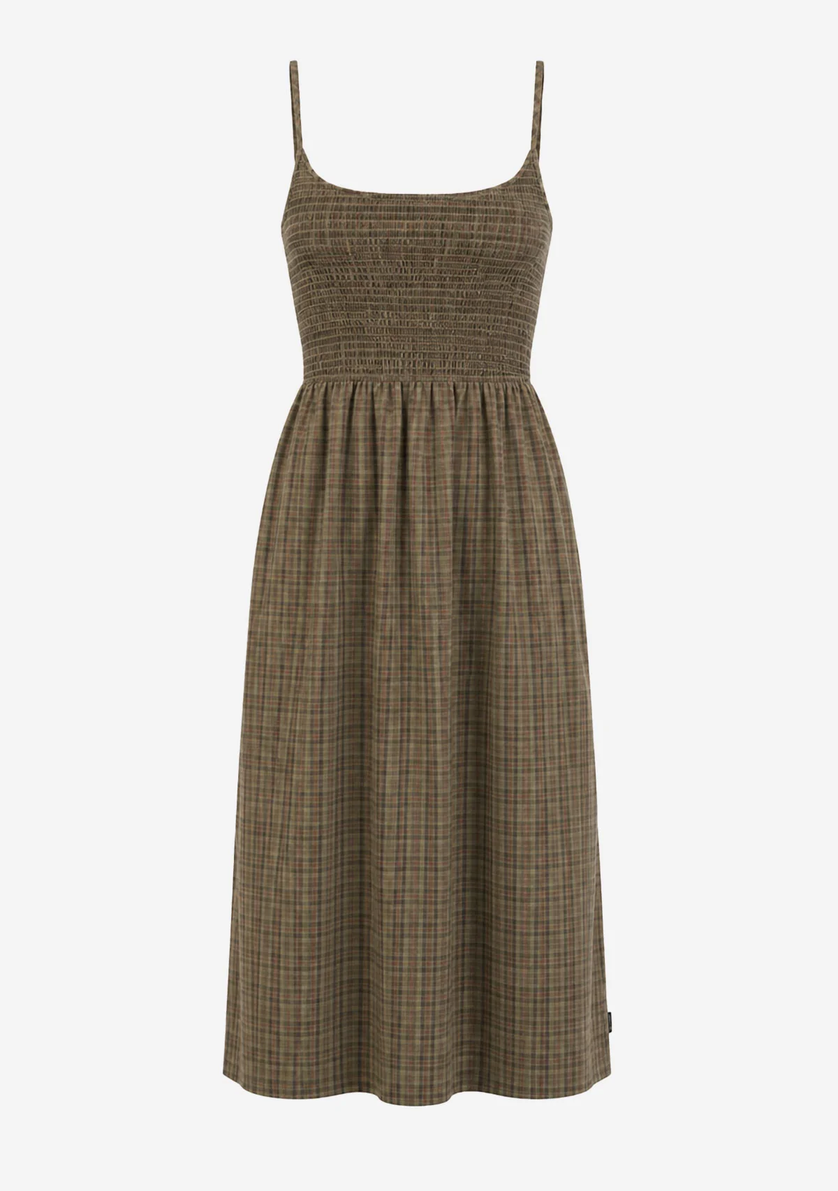 Shadow Gerry Recycled Mini Dress Stone Check