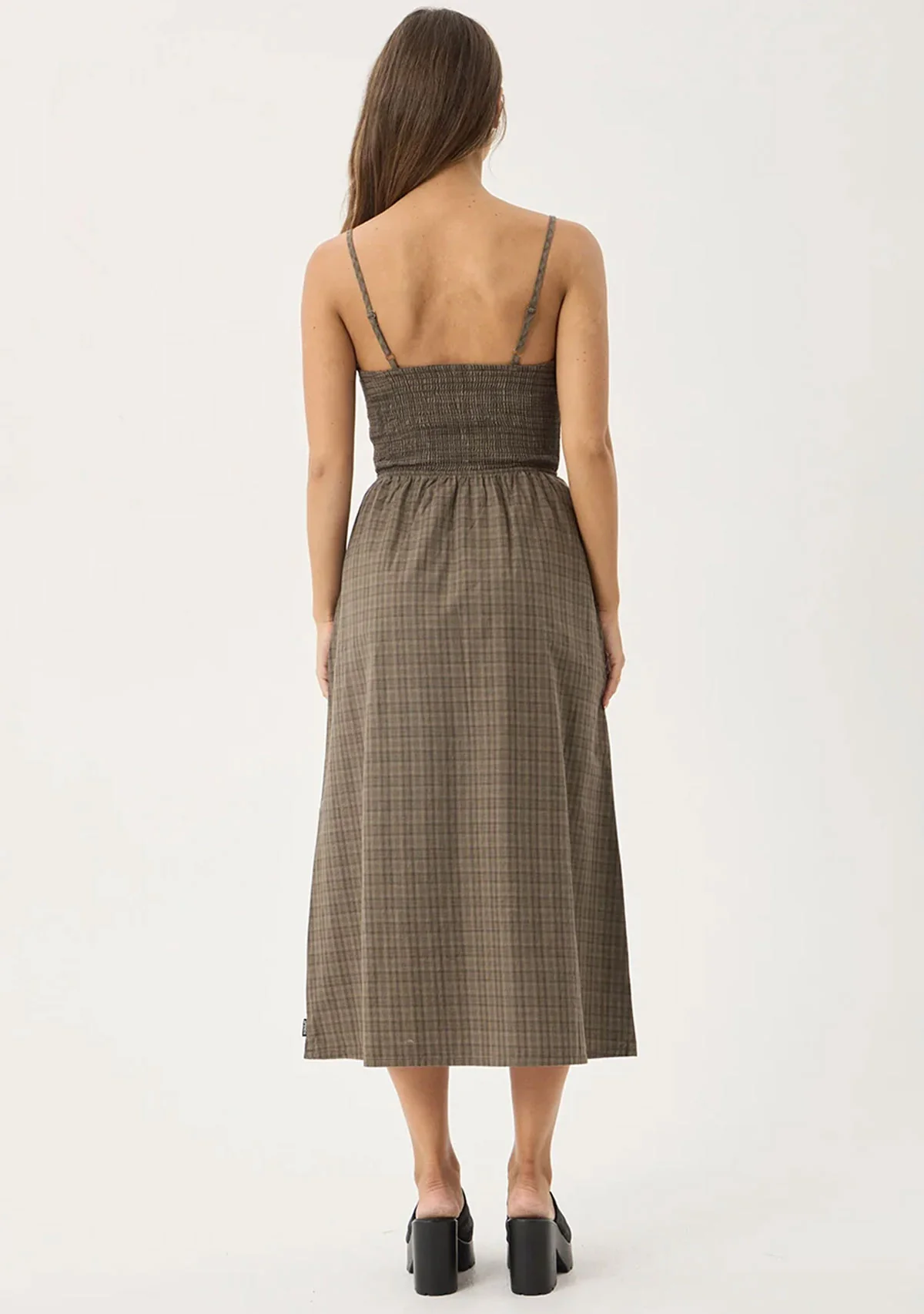 Shadow Gerry Recycled Mini Dress Stone Check - Image 3