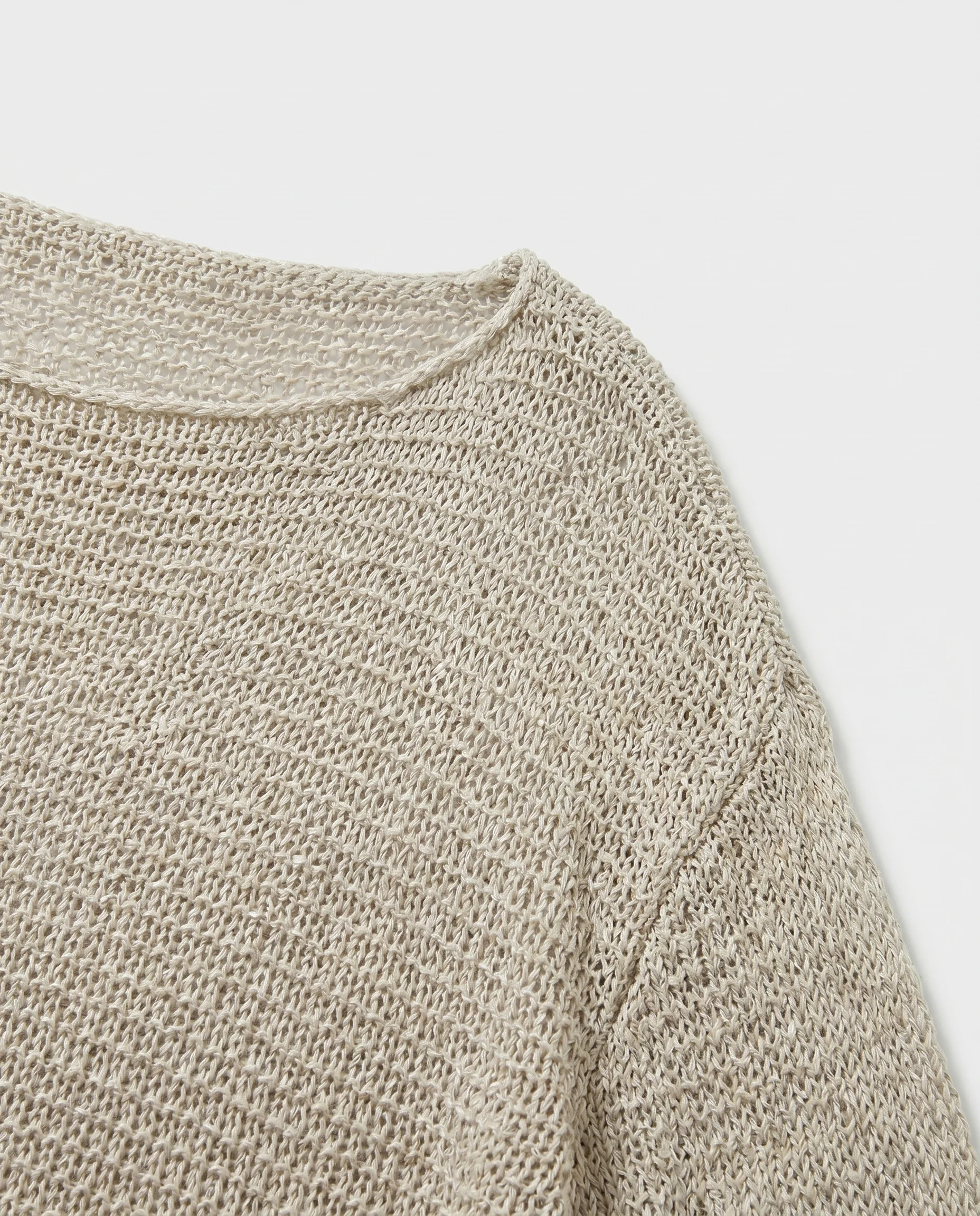 Sheer Open-Knit Long Sleeve Sweater Green - Image 6