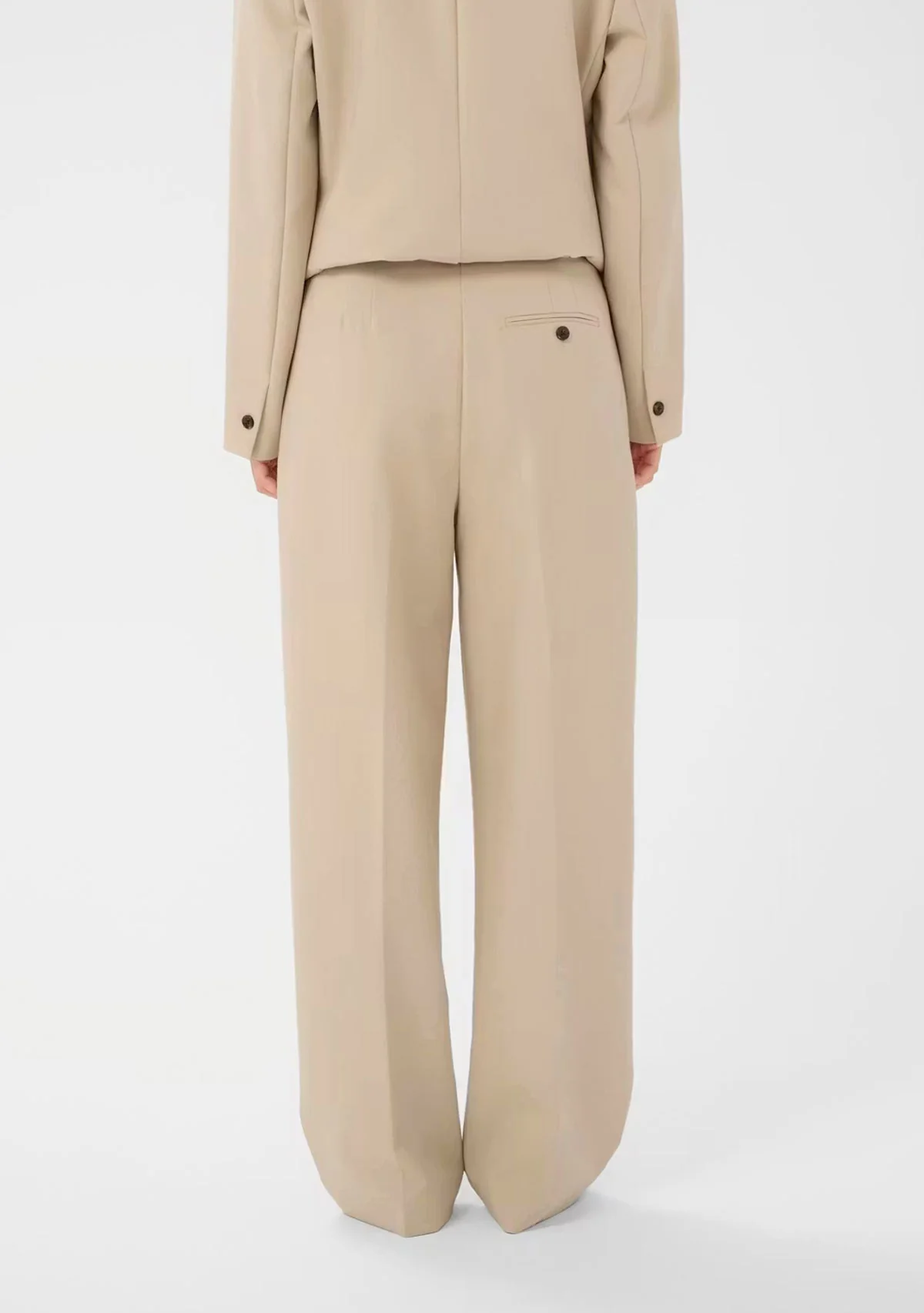 SLCorinne Suiting Pants Oatmeal - Image 3
