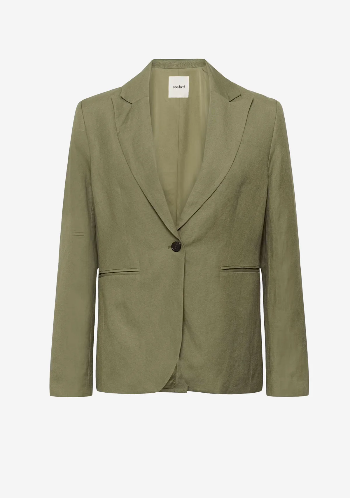 Slragna Basic Blazer Dusky Green