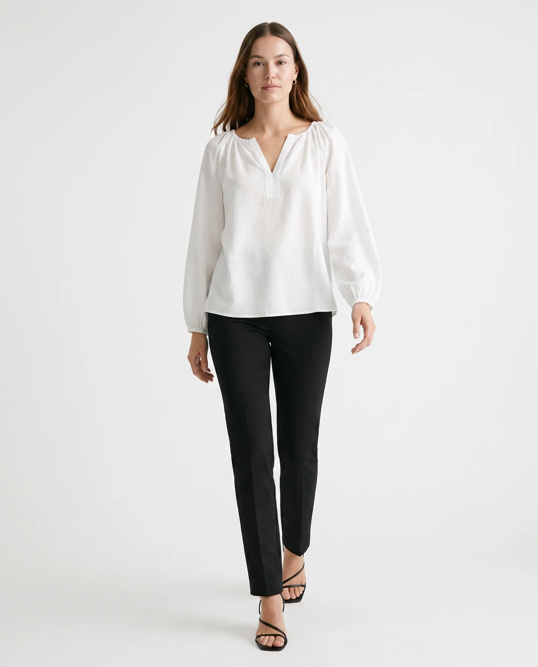 Soft Drape Blouse White