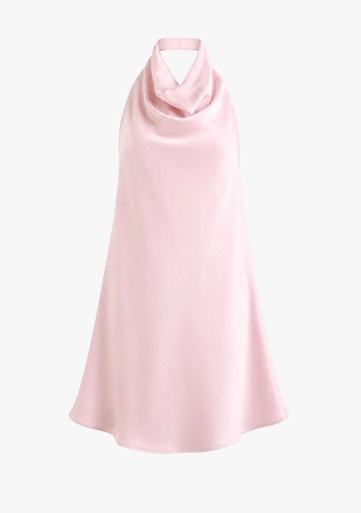 Soft Drape Cowl Dress Pink