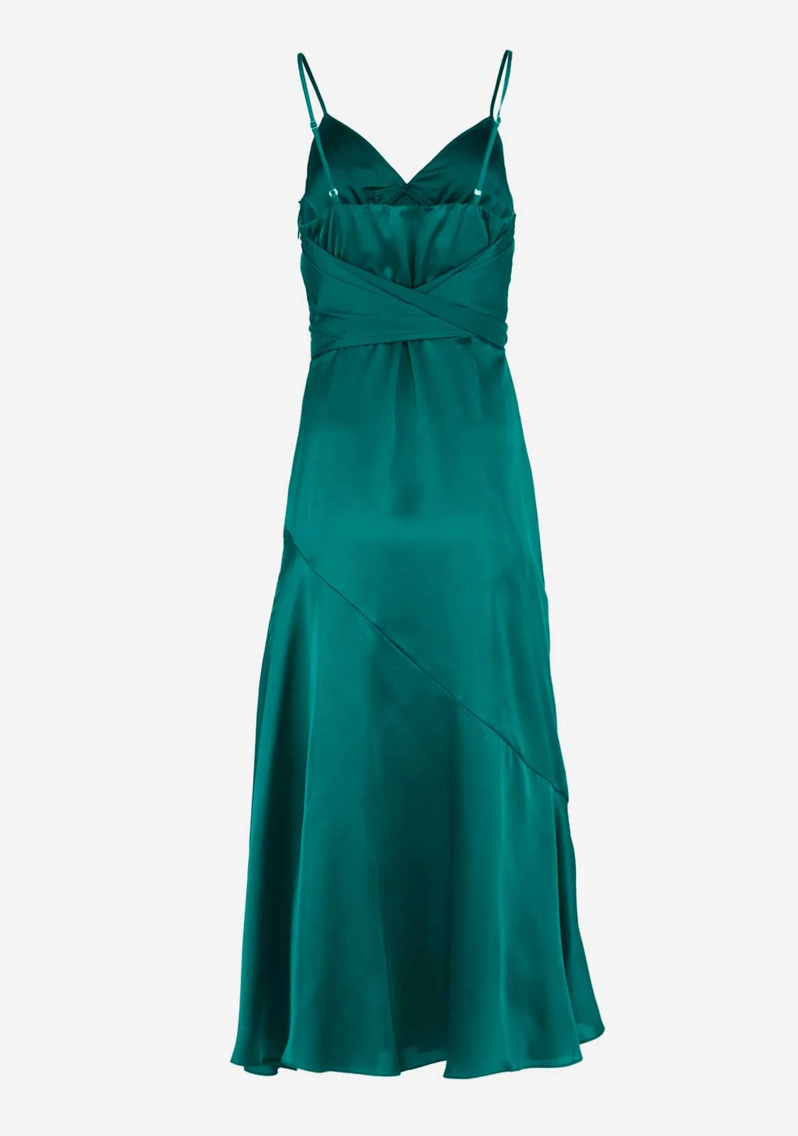 Solid Sleeveless Midi Dress w Side Slit - Image 4