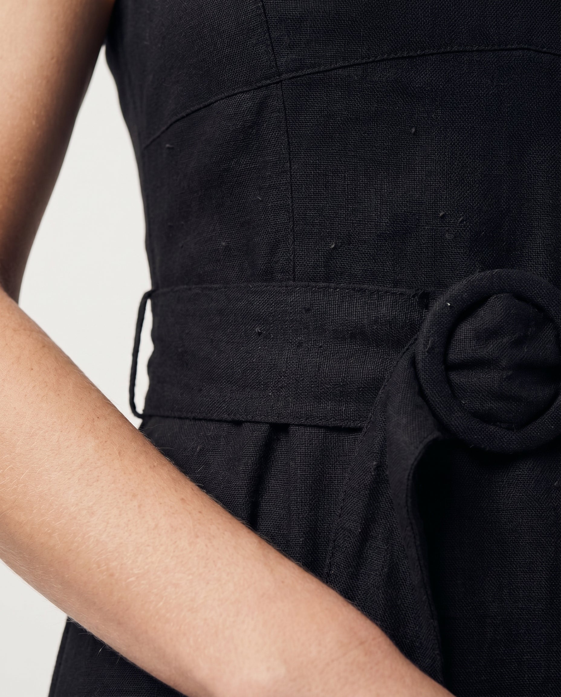 Square Neck Maxi Dress Black - Image 8