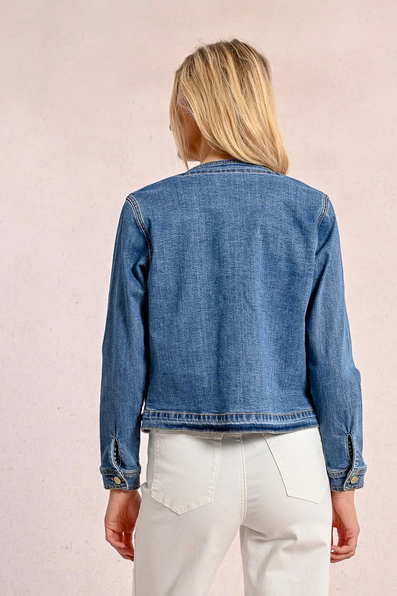 Stretch Denim Workwear Jacket Denim Blue - Image 4