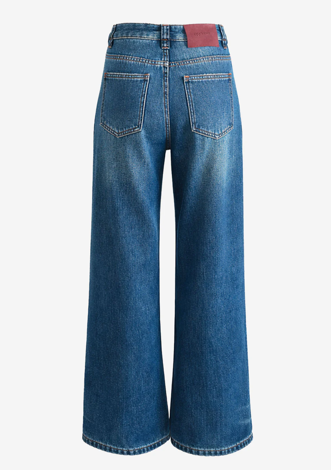 Structured Wide Leg Jean Denim Blue - Image 2