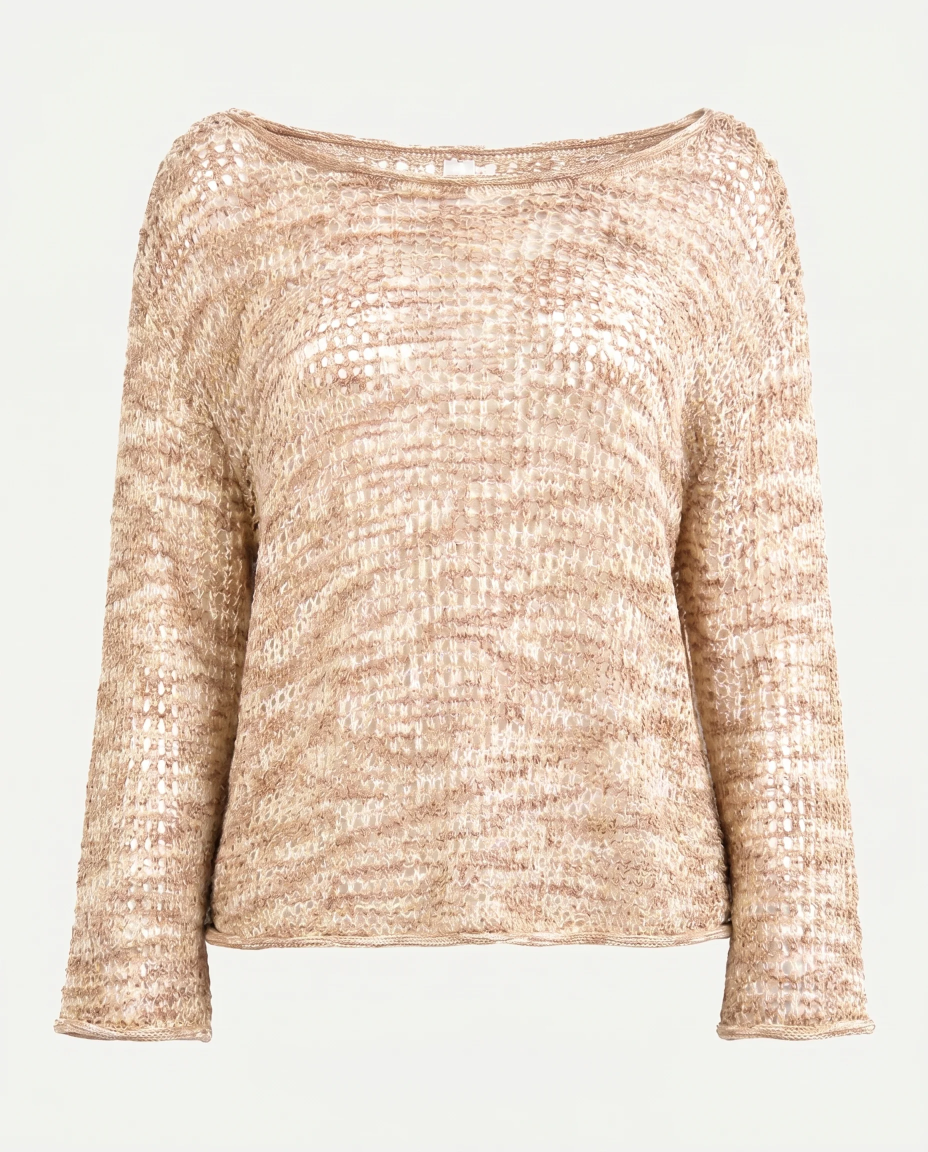 Textured Knit Long Sleeve Top Print - Image 3