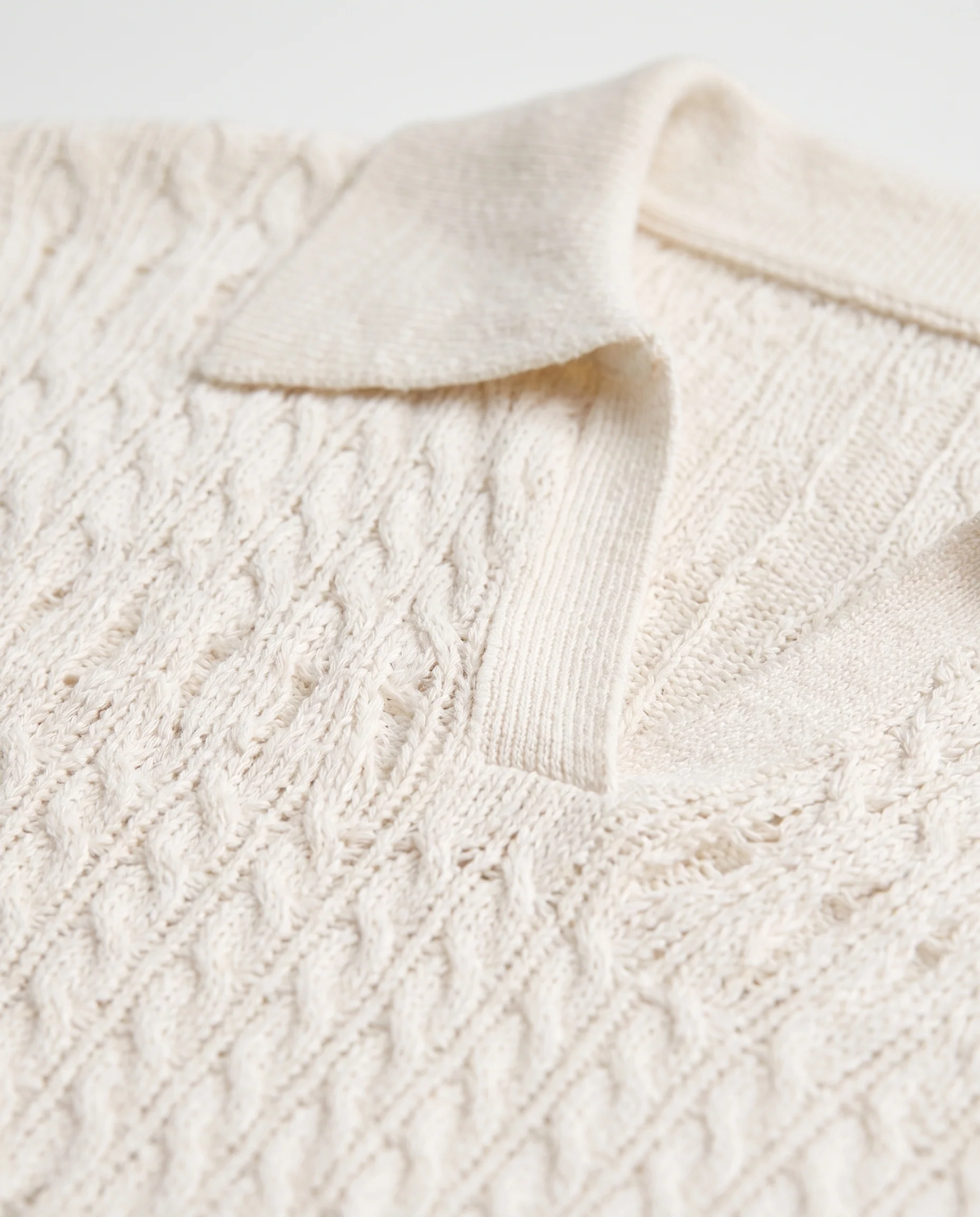Textured Knit Sleeveless Top White - Image 6