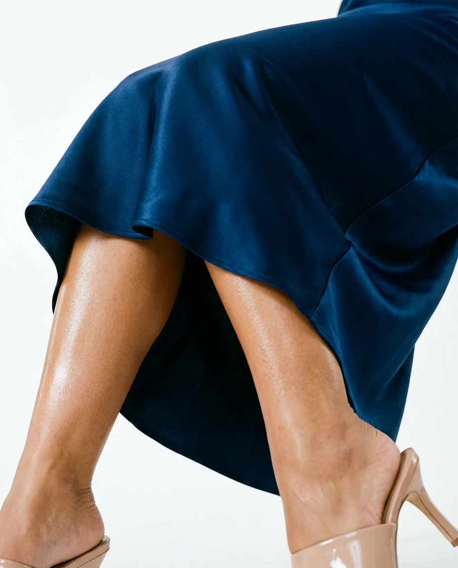 The New Mari Satin Slip Skirt - Image 2