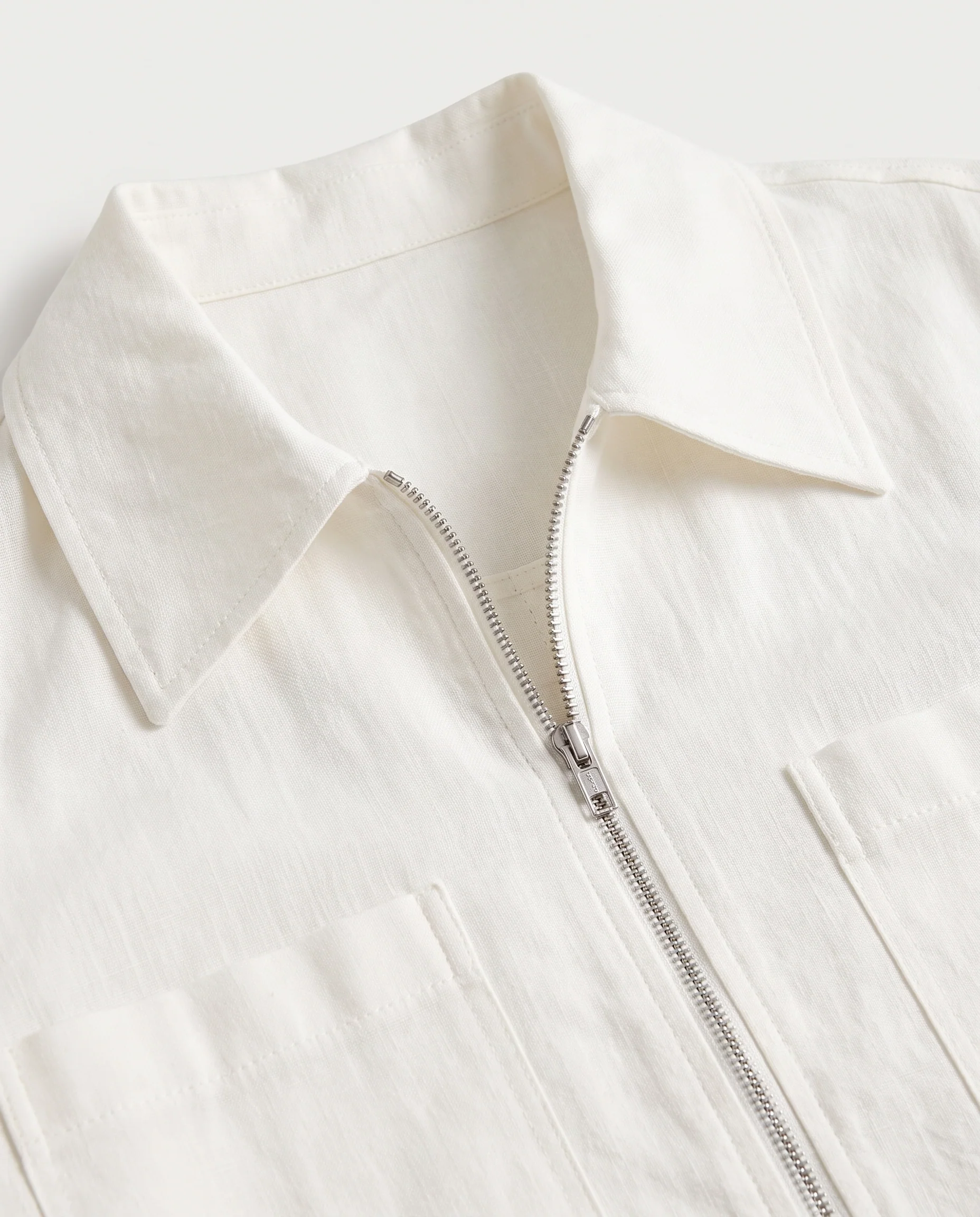Tie-Front Shacket White - Image 3