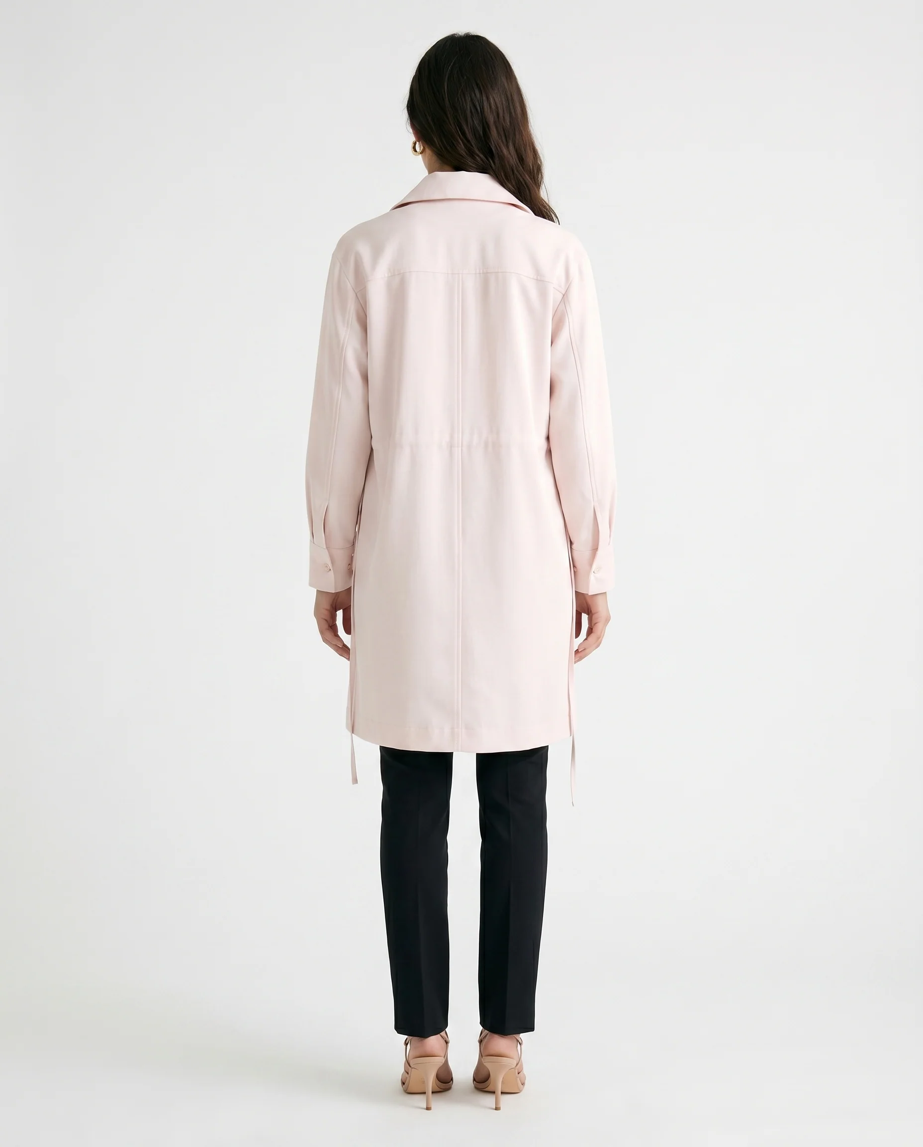 Utility Drawstring Dress Off White - Image 8