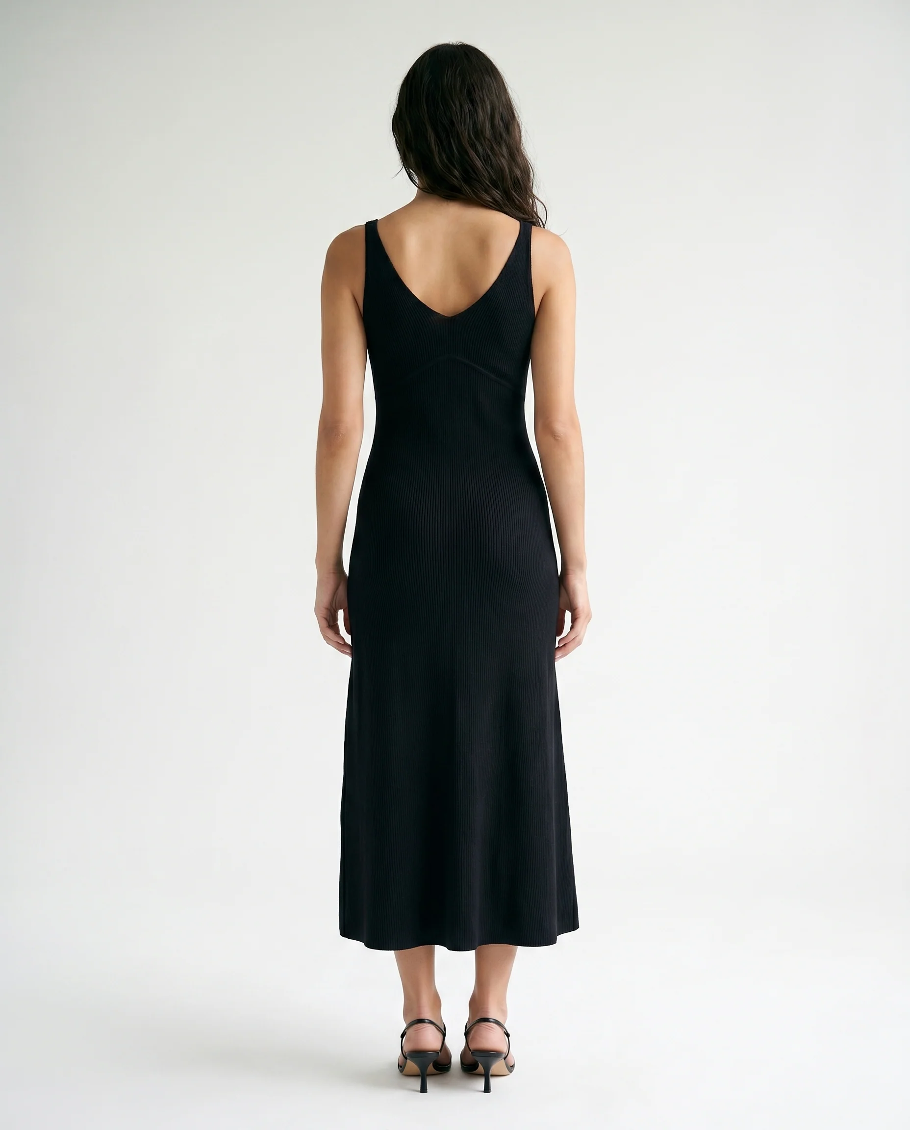 V-Neck Midi Slip Dress - Image 5