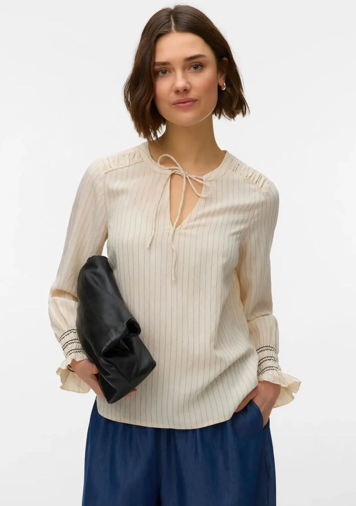 Vm Millie Top Birch Stripes Black - Image 2