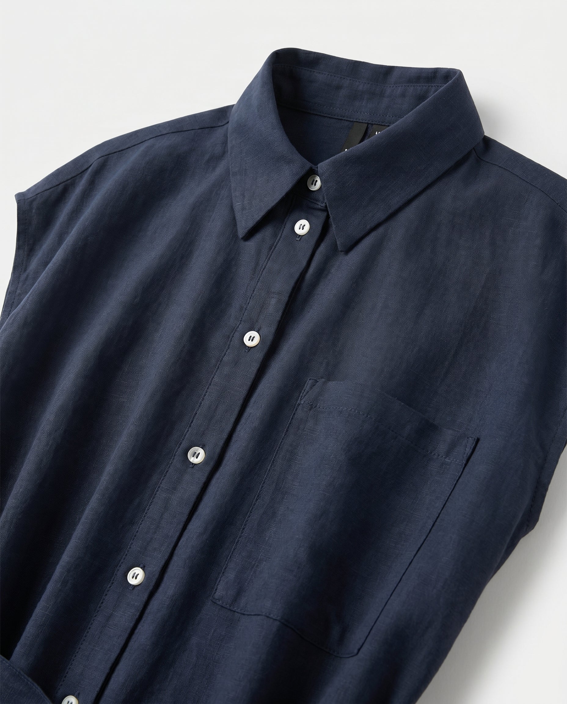 Vm Mymilo  Calf Shirt Dress Navy Blazer - Image 5