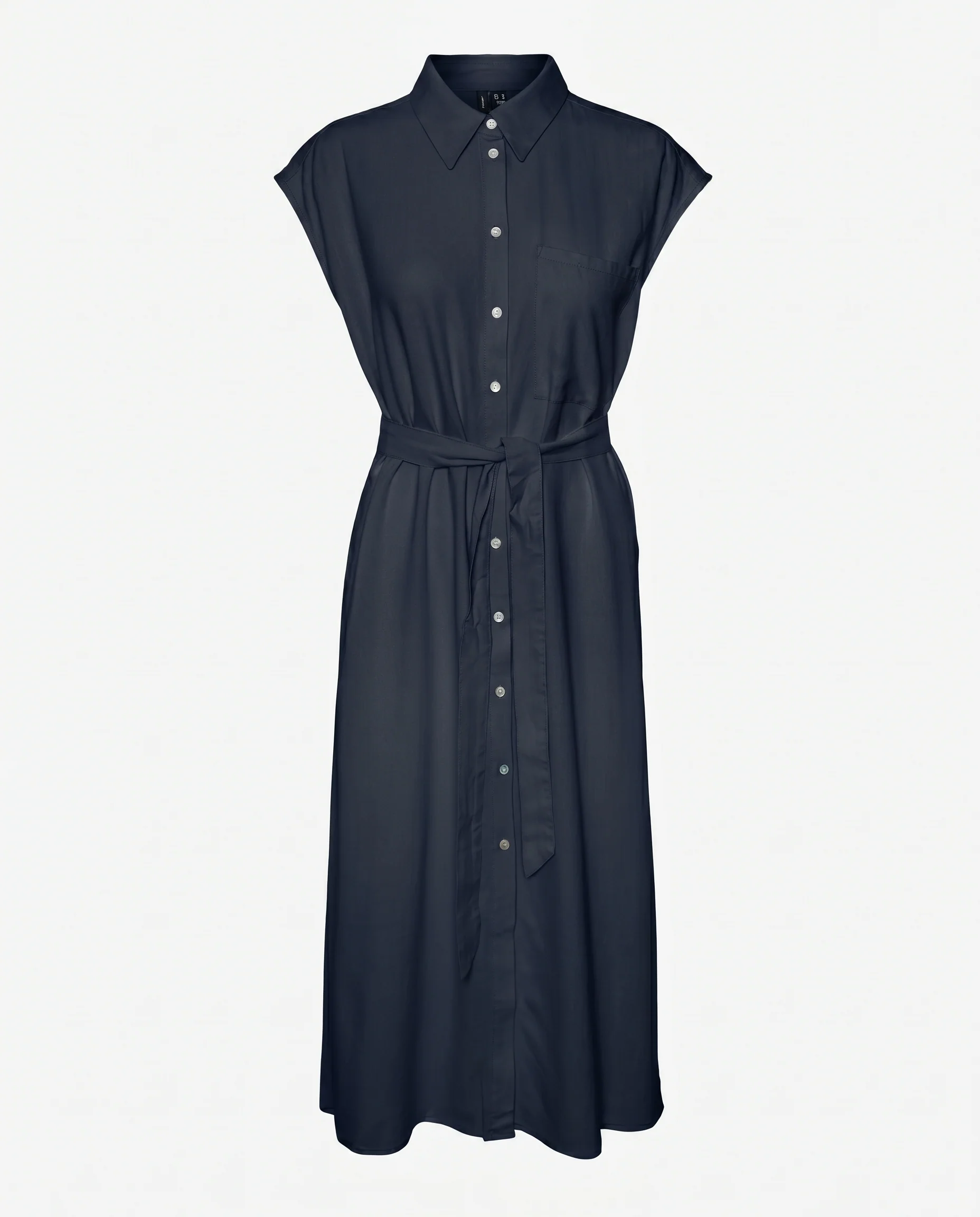 Vm Mymilo  Calf Shirt Dress Navy Blazer - Image 6