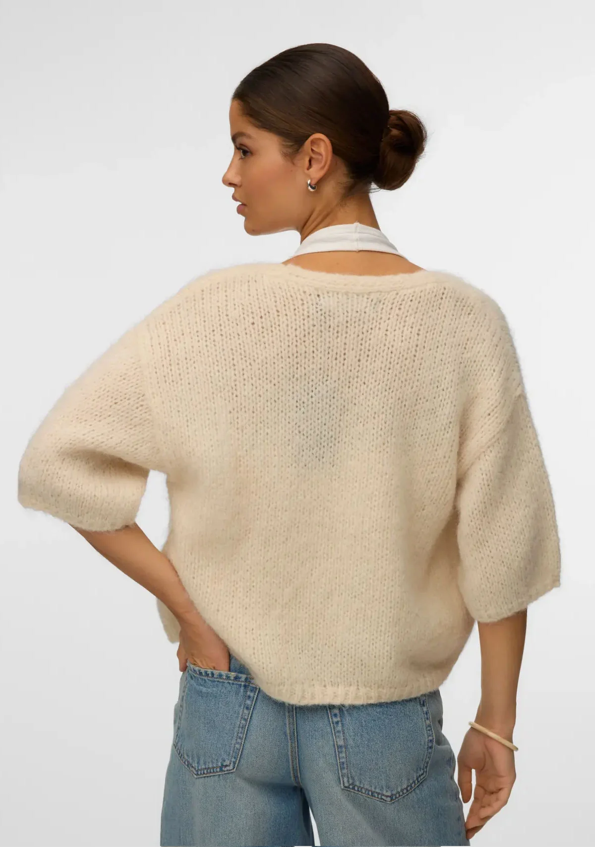 Vmmaybe 2/4 Open Cardigan Noos Birch - Image 3