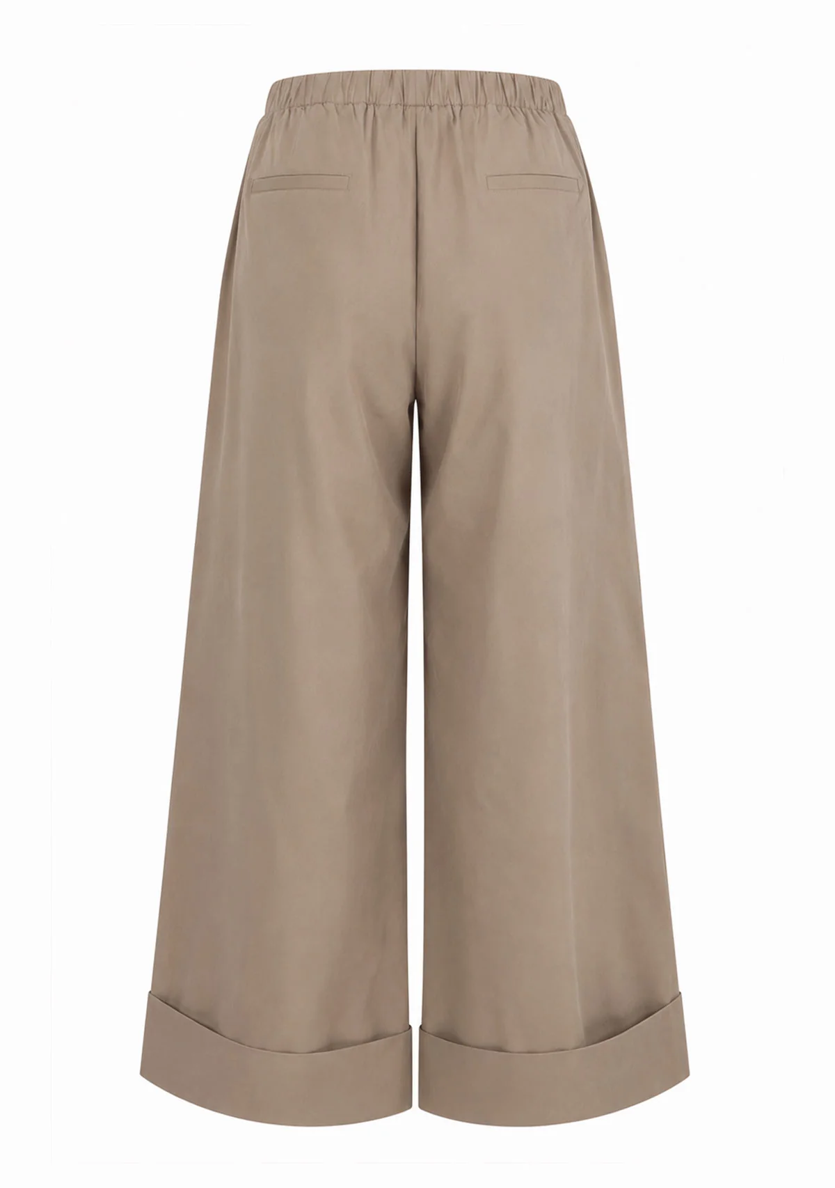 Wide-Leg Casual Pants Khaki Green - Image 2