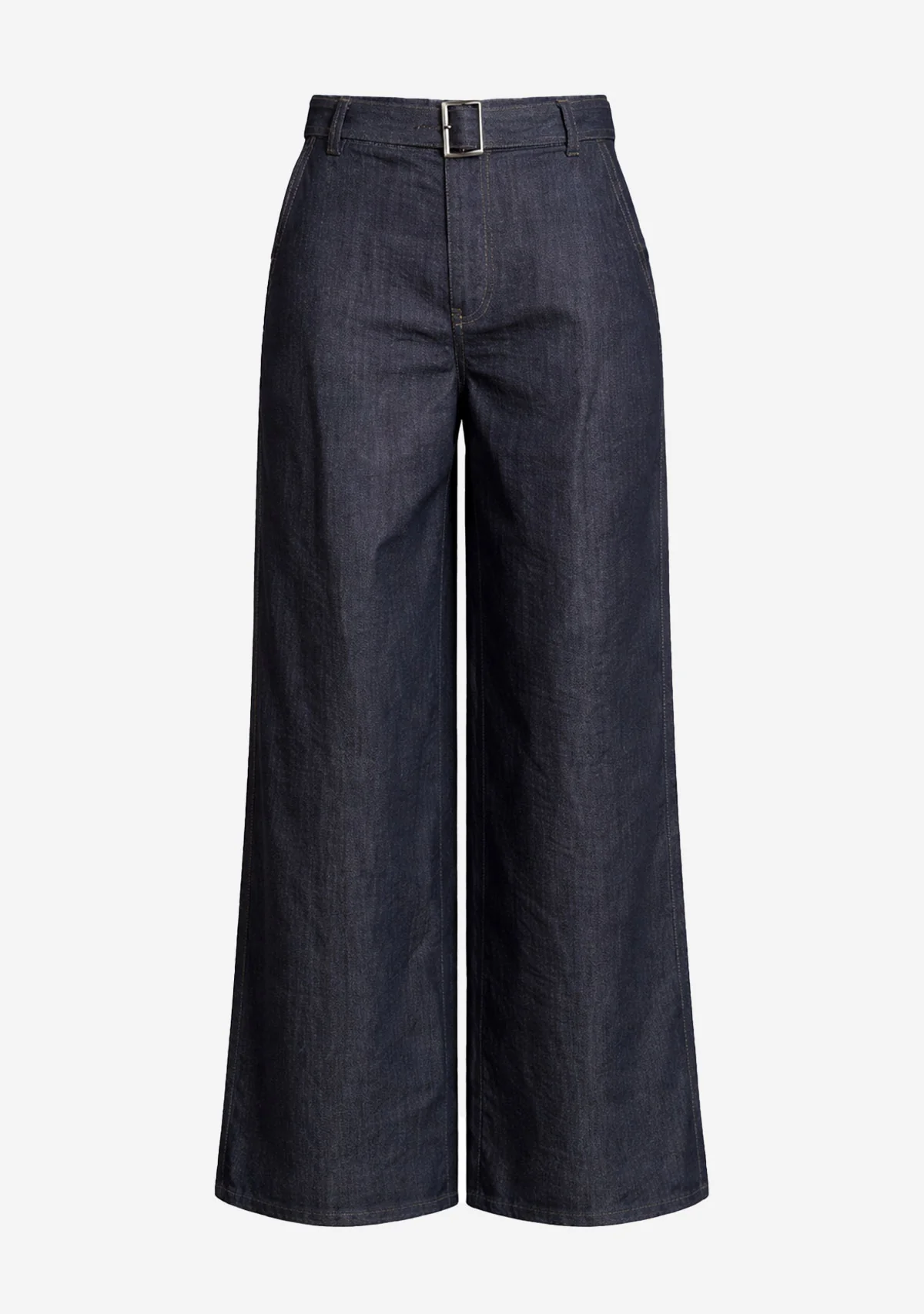 Wide Leg Casual Pants Navy