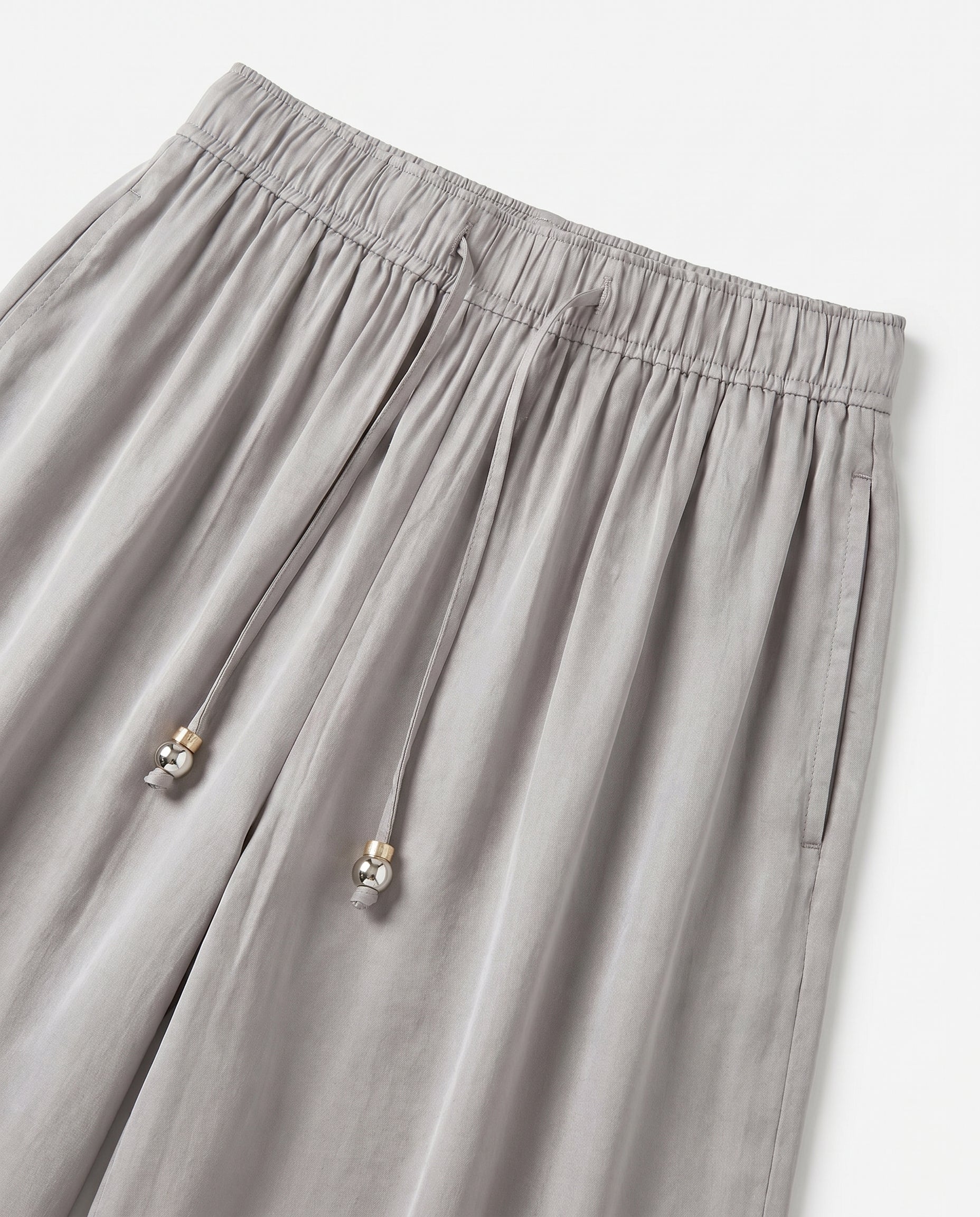 Wide Silver Gray Leg Pants Silver Gray - Image 5
