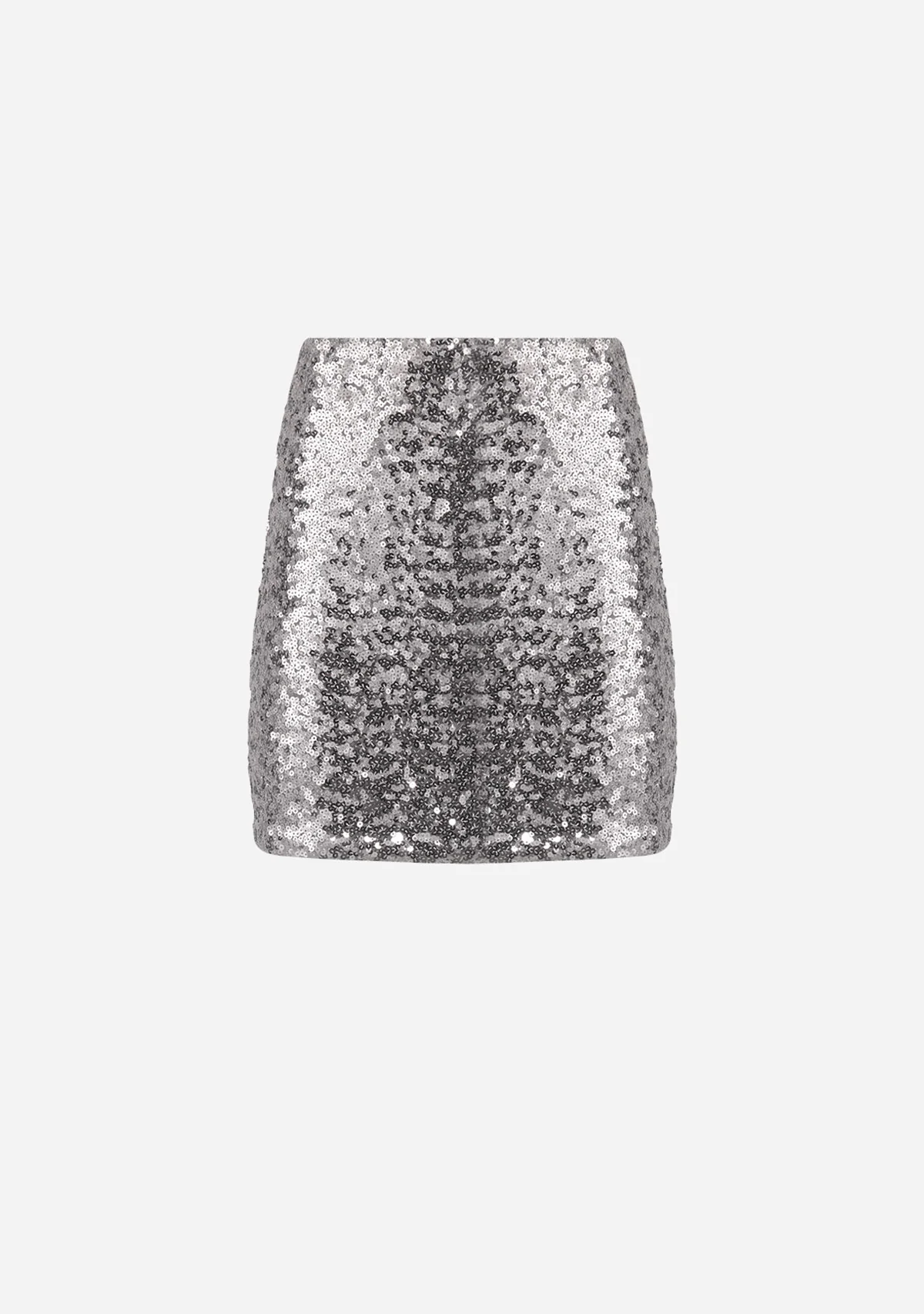 WomenS Knit Skirt Silver