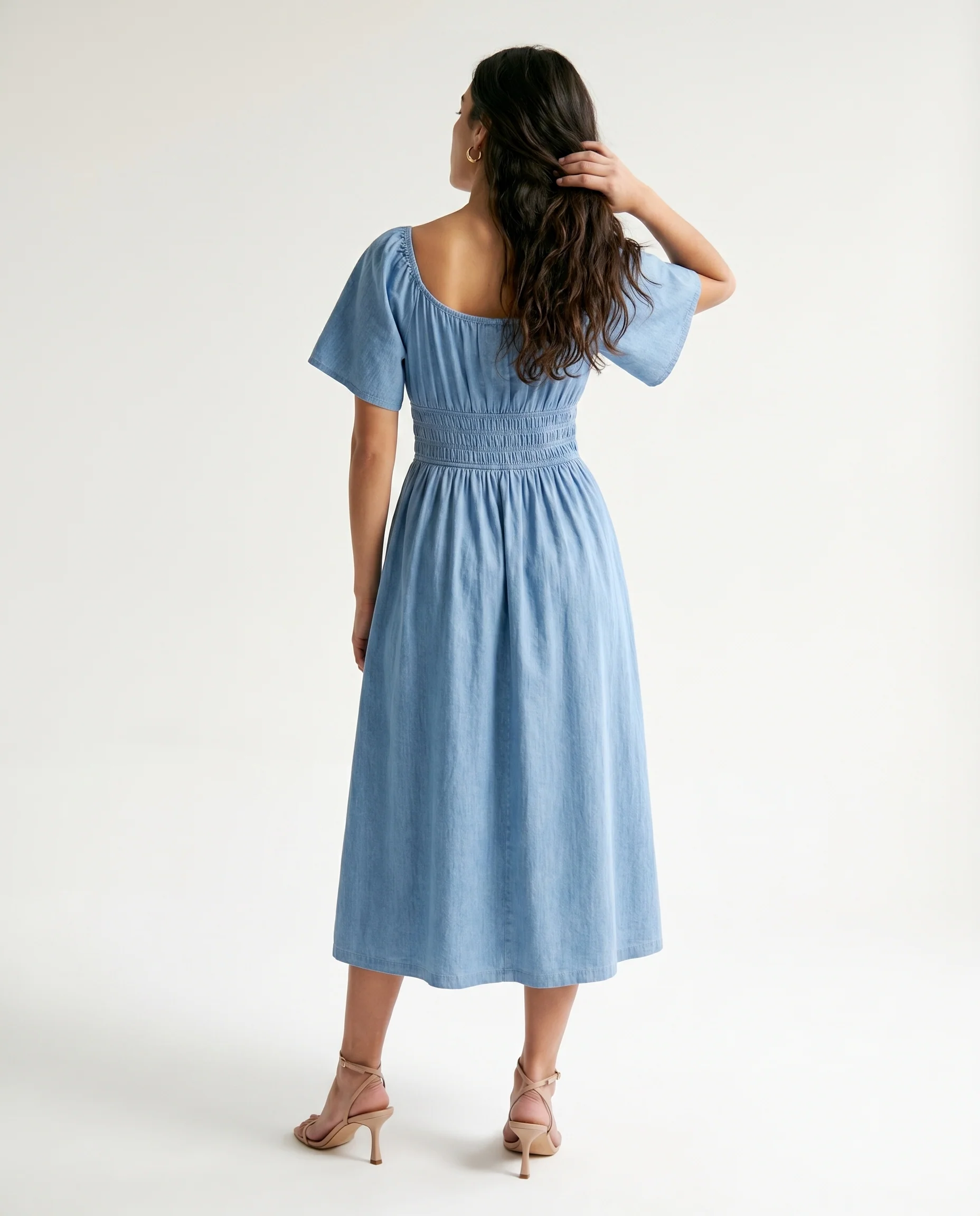 Yemanja Dress Bleu Jean - Image 5